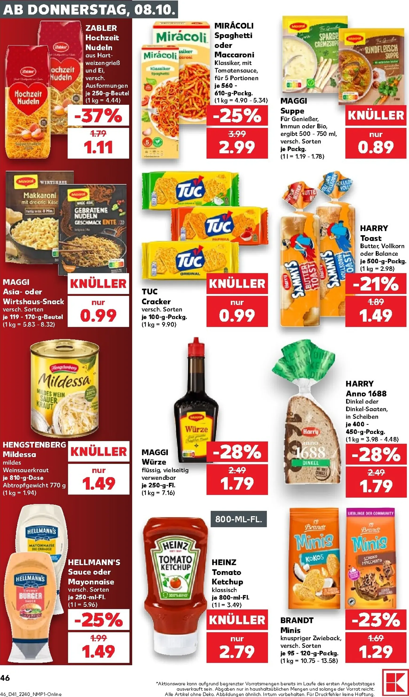 Neuer Kaufland Prospekt – von Donnerstag 08.10.2026 bis Mittwoch 14.10.2026 von 8. Oktober bis 14. Oktober 2026 - Prospekt seite 47