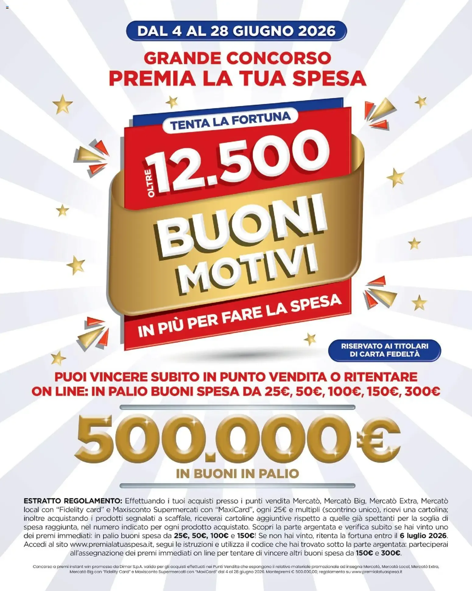 Mercatò: Grande Concorso Premia la Tua Spesa y Sconto 50% da 4 giugno a 17 giugno di 2026 - Pagina del volantino 2
