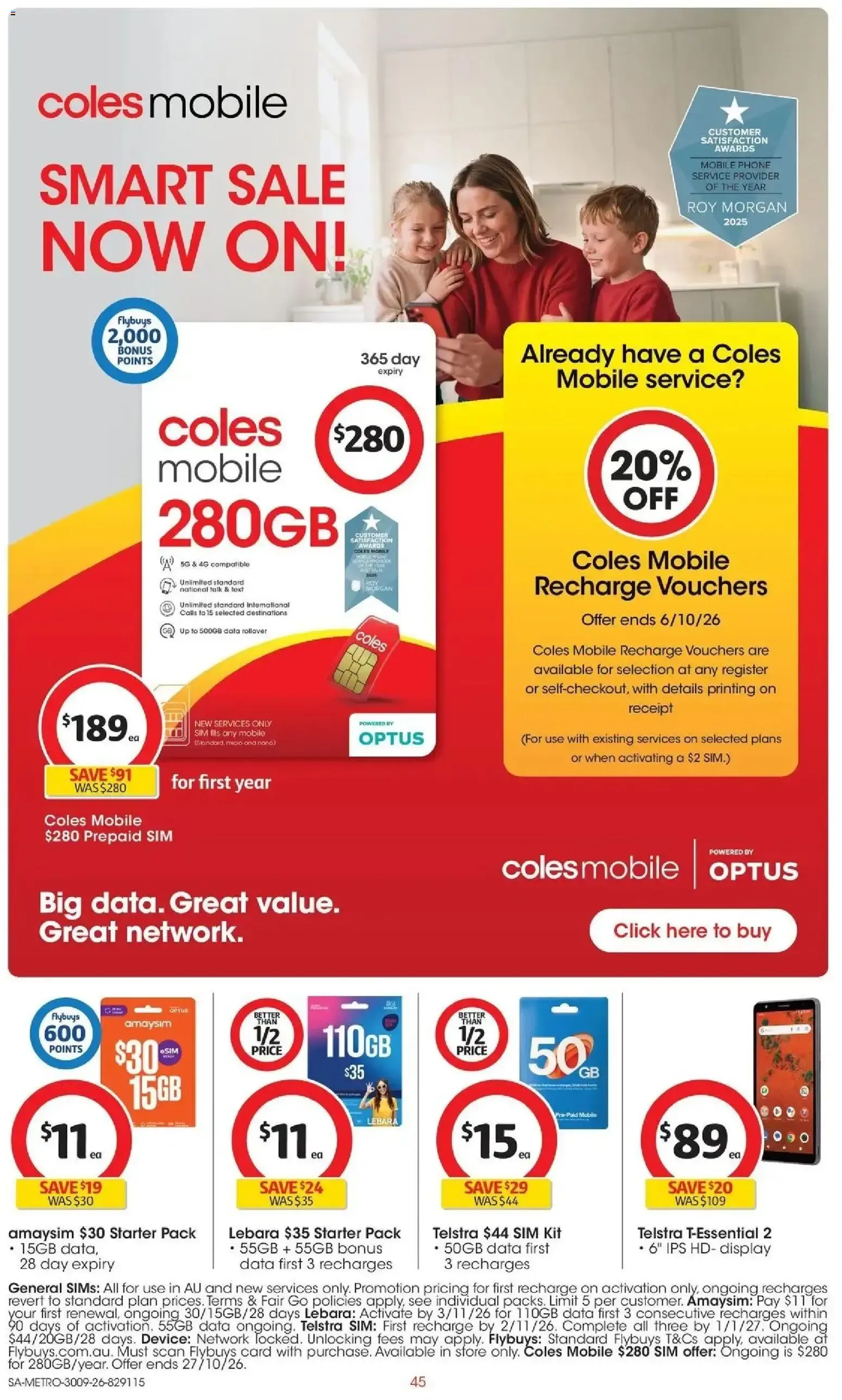 Coles catalogue valid from 30/09/2026 > Online Australia - Catalogue valid from 30 September to 6 October 2026 - page 45