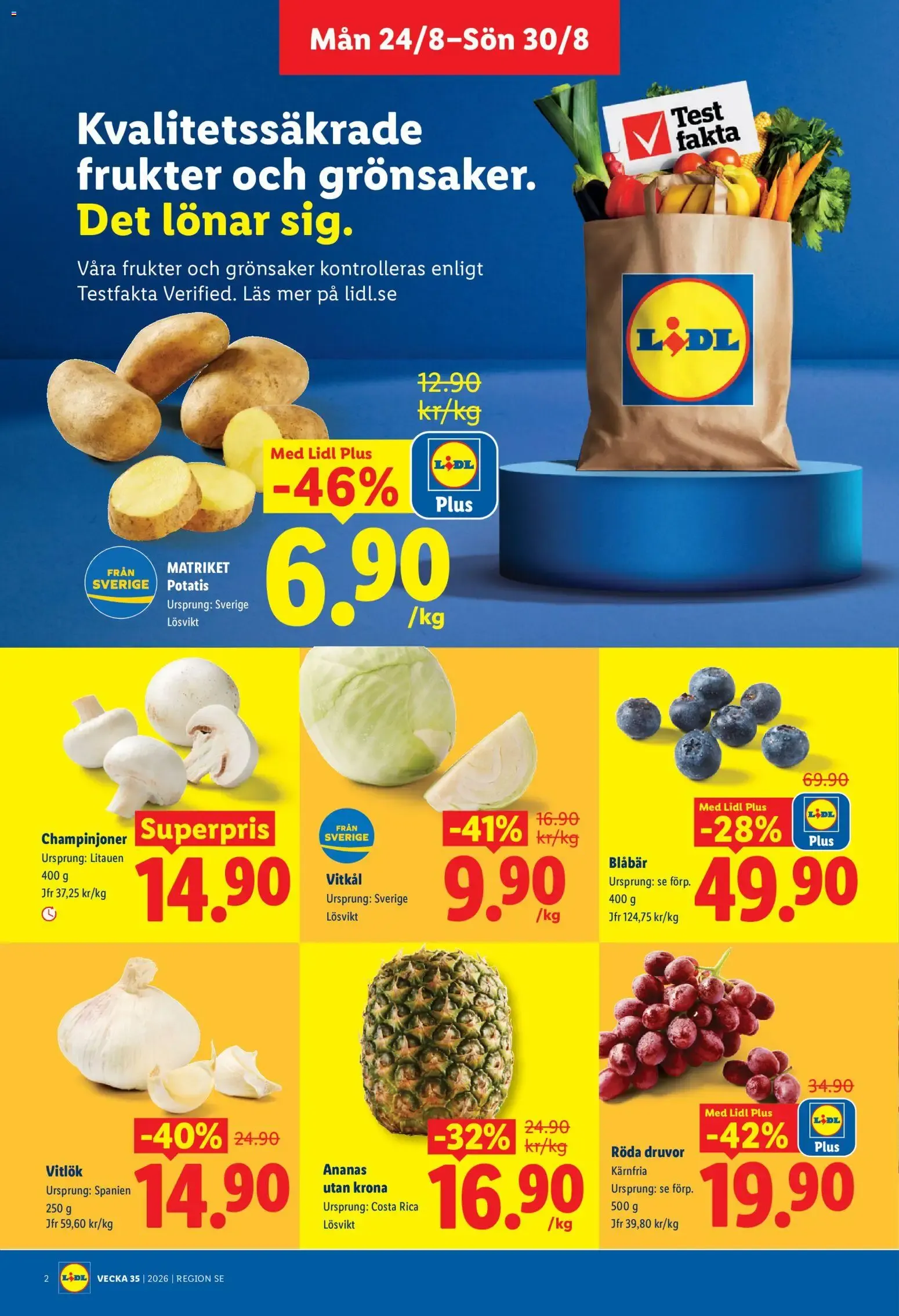 Lidl erbjudanden från 24/08/2026 - 30/08/2026 > Reklamblad nuvarande rabatter från 24 augusti till 30 augusti 2026 - Reklamblad sidor 2