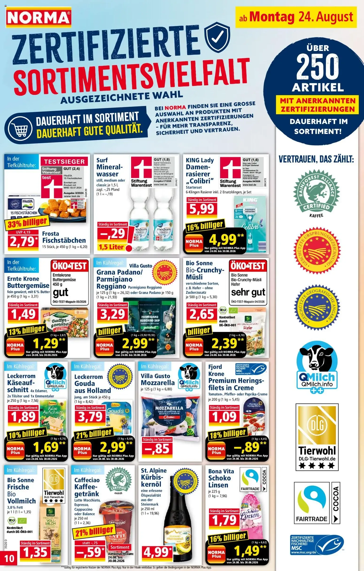 Norma Prospekt (ab 24.08.2026) zum blättern » Angebote von 24. August bis 29. August 2026 - Prospekt seite 10