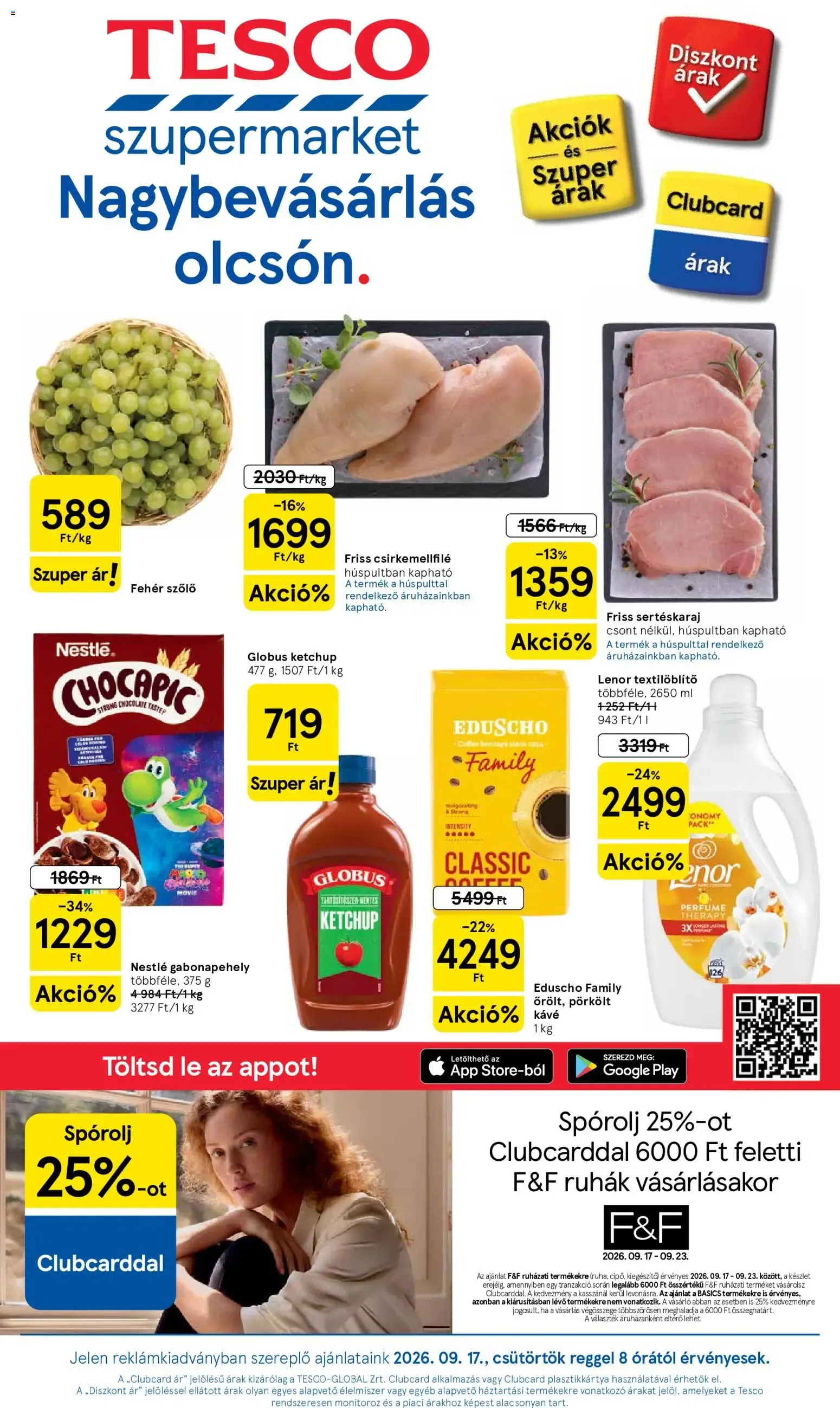 TESCO szupermarket Nagybevásárlás olcsón.