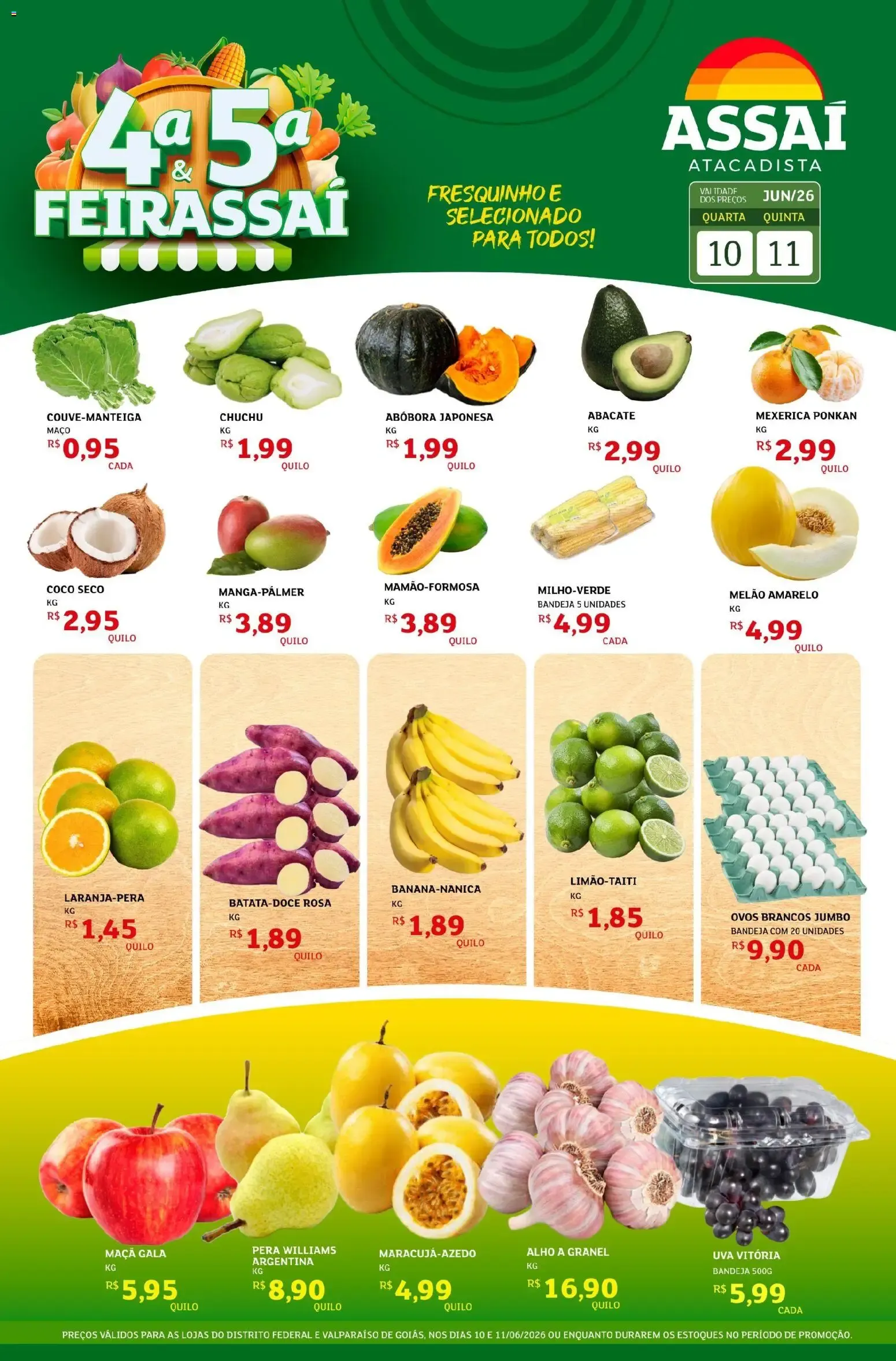 Encarte de Assaí Atacadista ofertas - DF de 10/06/2026 | Promoções Online 10 de junho até 11 de junho 2026 - Pagina 1