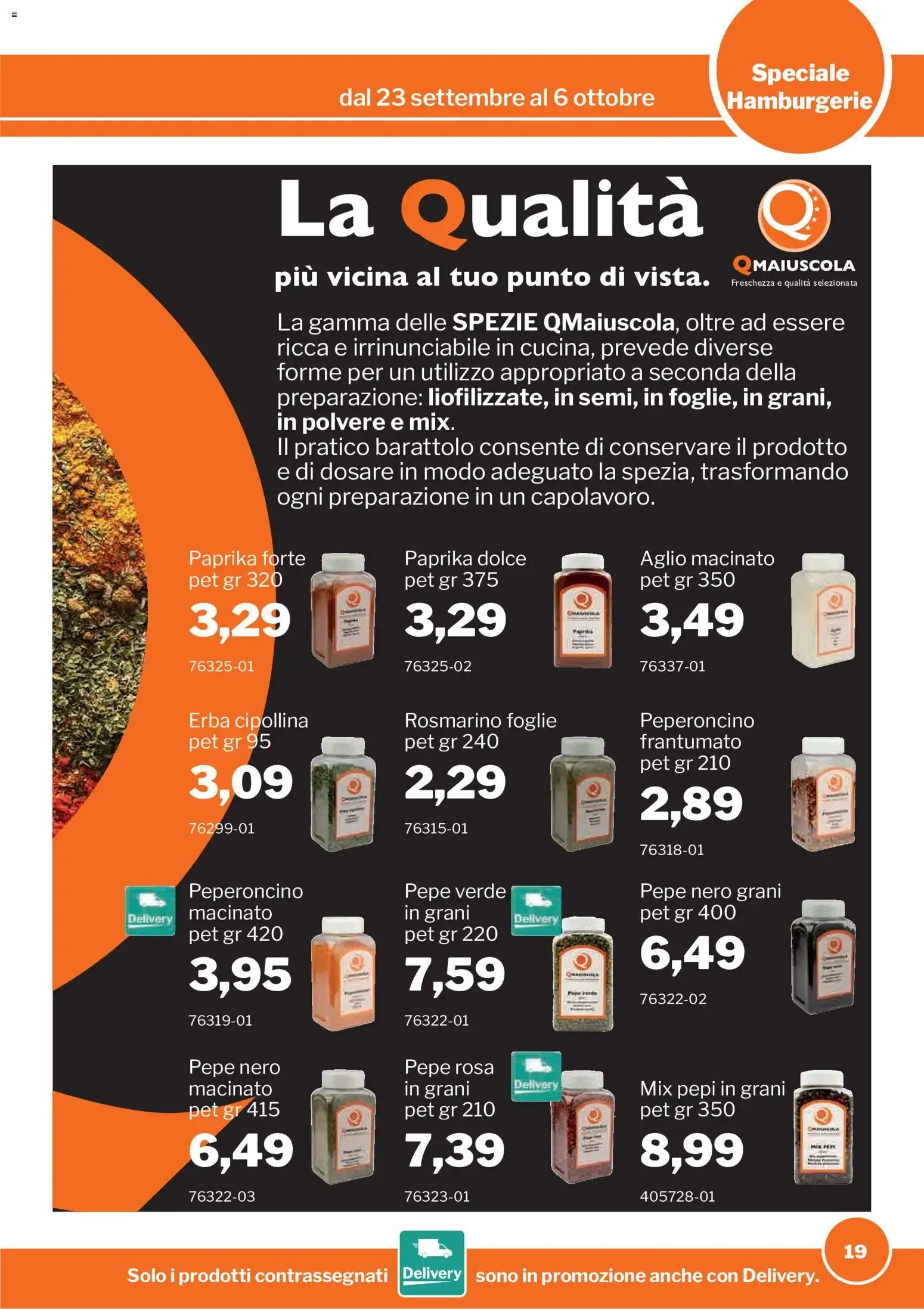 Nuovo Sogegross volantino Hamburgerie dal 23/09/2026 > offerte anteprima 🛍️ da 23 settembre a 6 ottobre di 2026 - Pagina del volantino 19