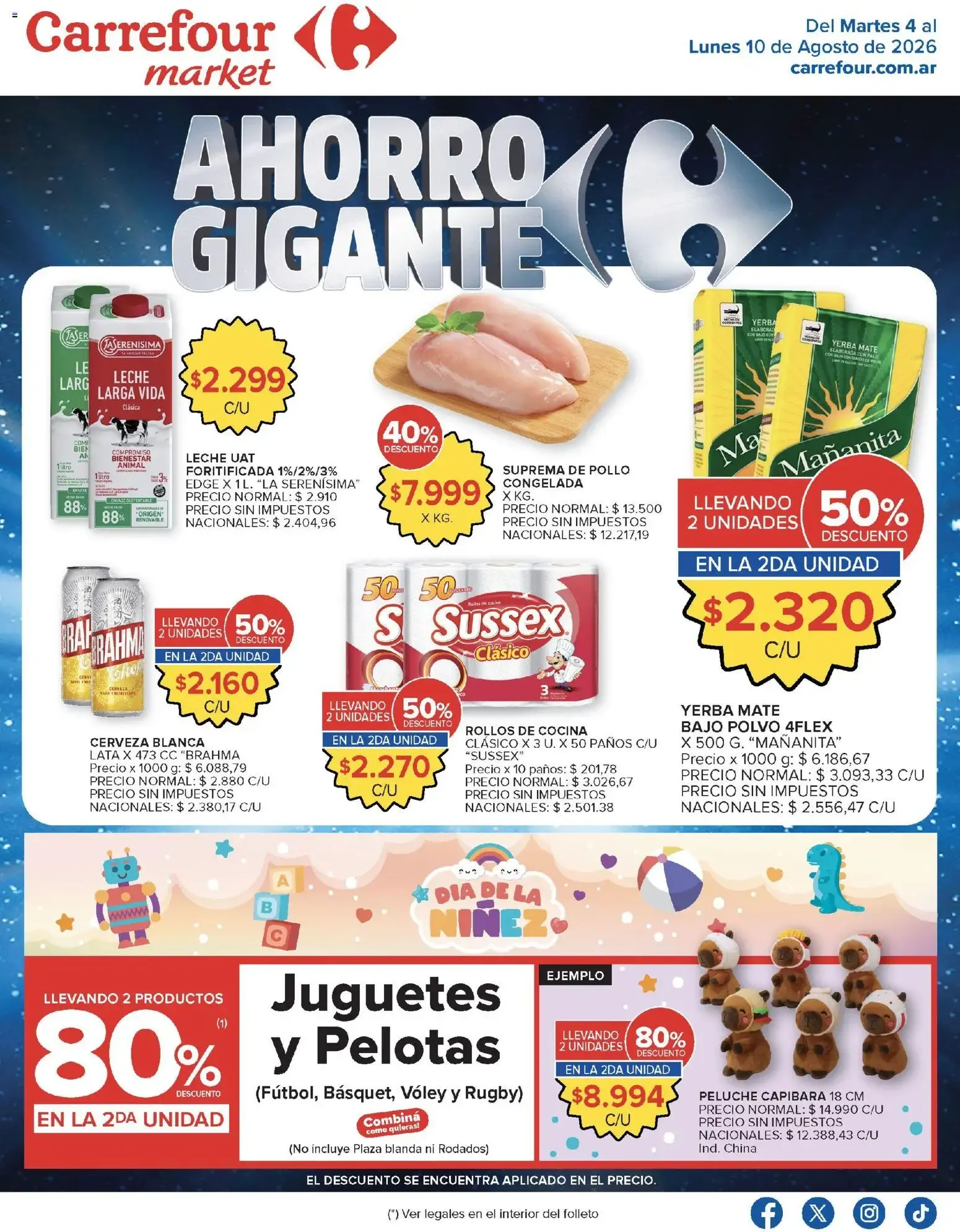 Ofertas de Carrefour Market catálogo del 04/08/2026 - 11/08/2026 4 de agosto al 10 de agosto 2026 - Página 1 del catálogo