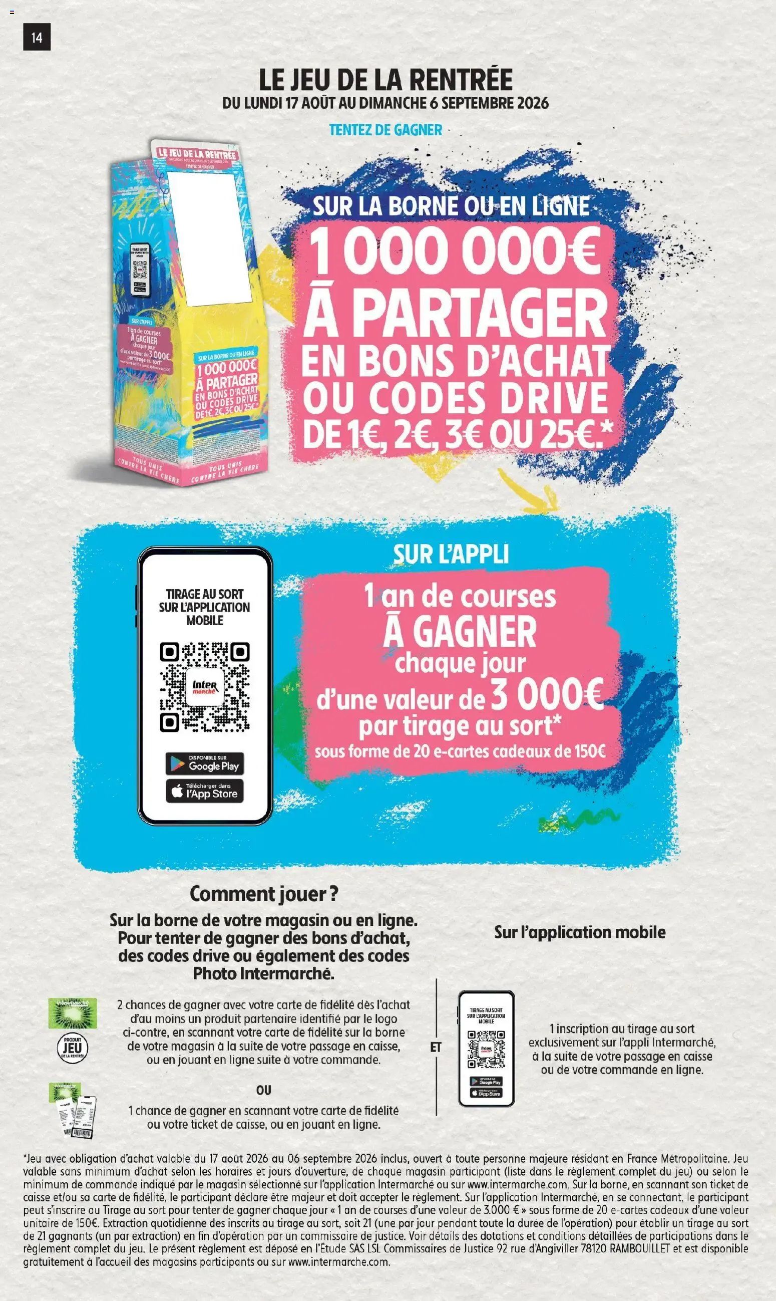 Intermarché - Découvrez nos offres spéciales rentrée à partir du 25/08/2026 - promo en ligne du 25 août au 6 septembre 2026 - Catalogue page 14