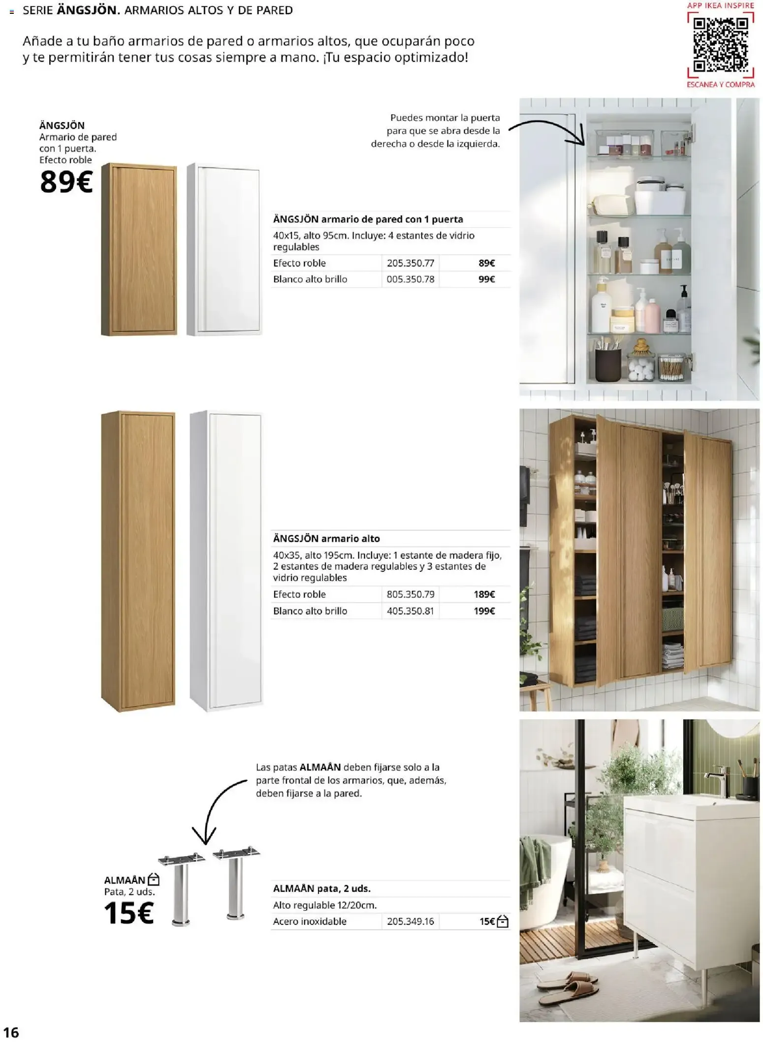 Catálogo de GUÍA DE COMPRA Muebles para el baño 1 de septiembre al 31 de enero 2027 - Página 16