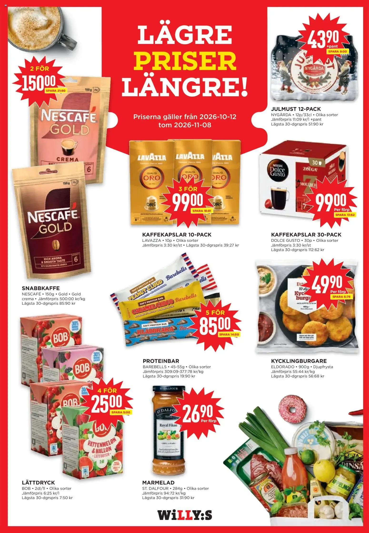 Willys erbjudanden från 19/10/2026 - 25/10/2026 > Reklamblad nuvarande rabatter från 19 oktober till 25 oktober 2026 - Reklamblad sidor 16