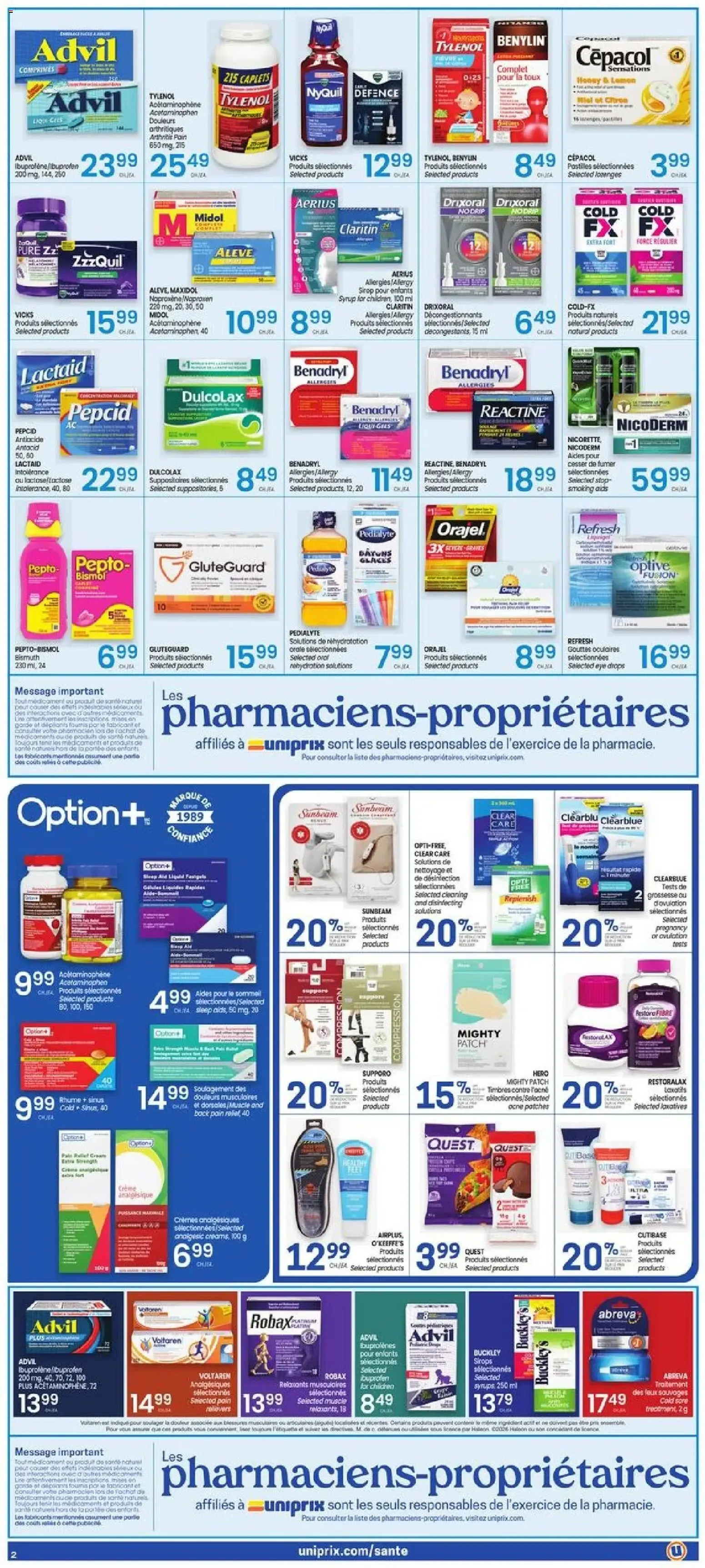 Uniprix weekly flyer / circulaire from Oct 1, 2026 > weekly specials & deals from October 1 to October 7 2026 - flyer page 3