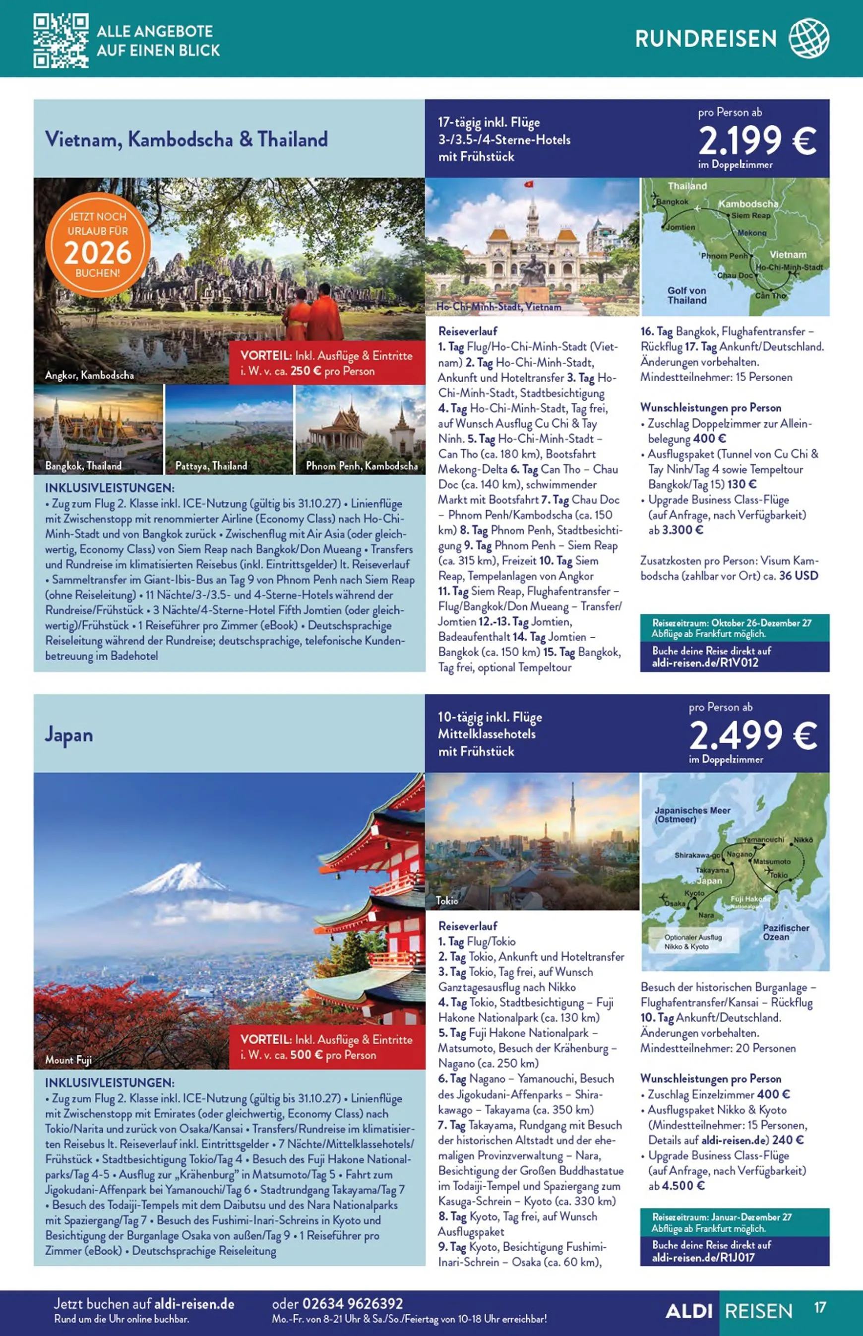 ALDI REISEN - Die Welt Entdecken! (Ausgabe August) von 3. August bis 31. August 2026 - Prospekt seite 17