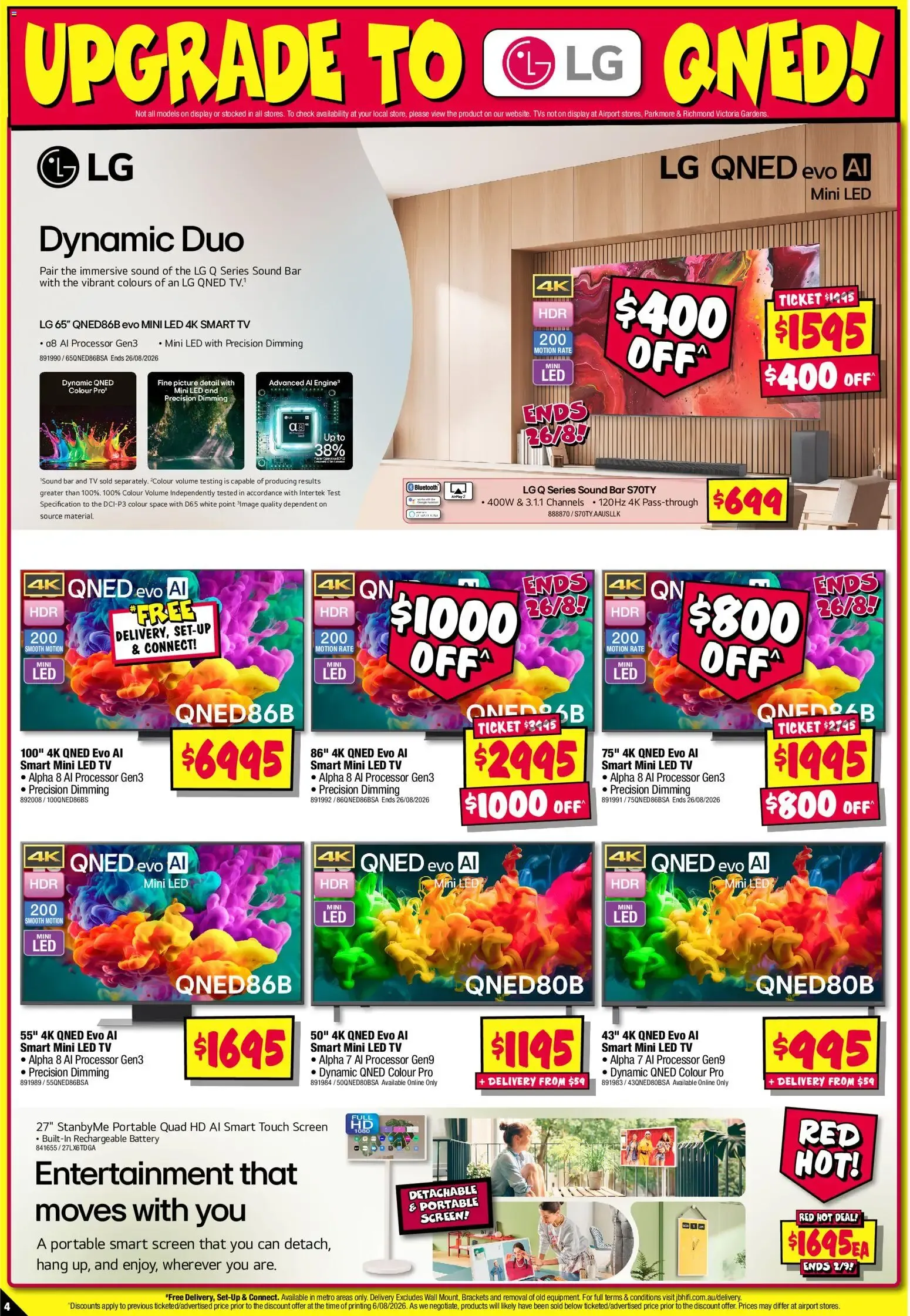 JB Hi-Fi LG Bonanza! - Catalogue valid from 20 August to 2 September 2026 - page 4