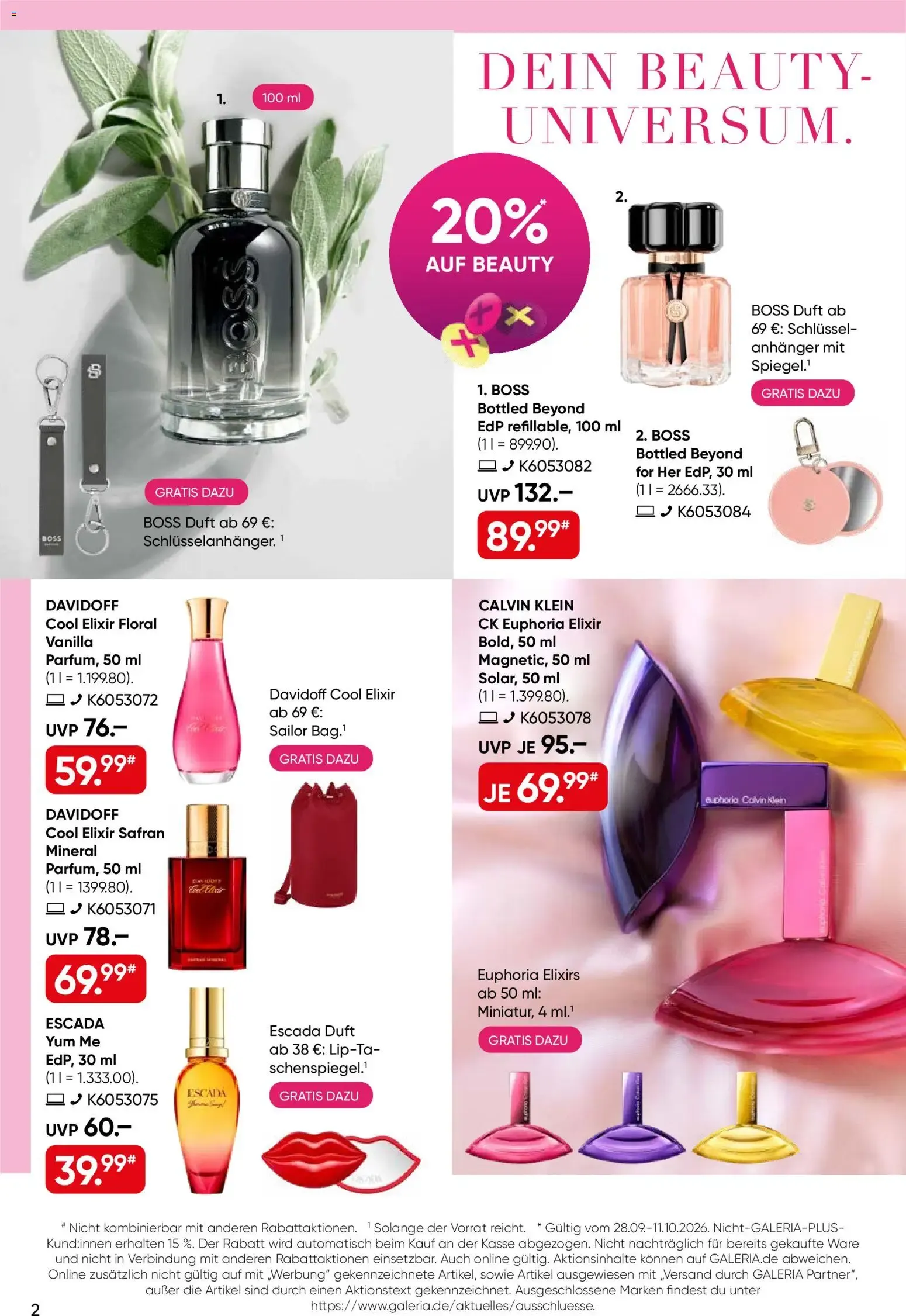 Galeria Beauty Days - Ofertas de Perfumería y Más von 28. September bis 11. Oktober 2026 - Prospekt seite 2