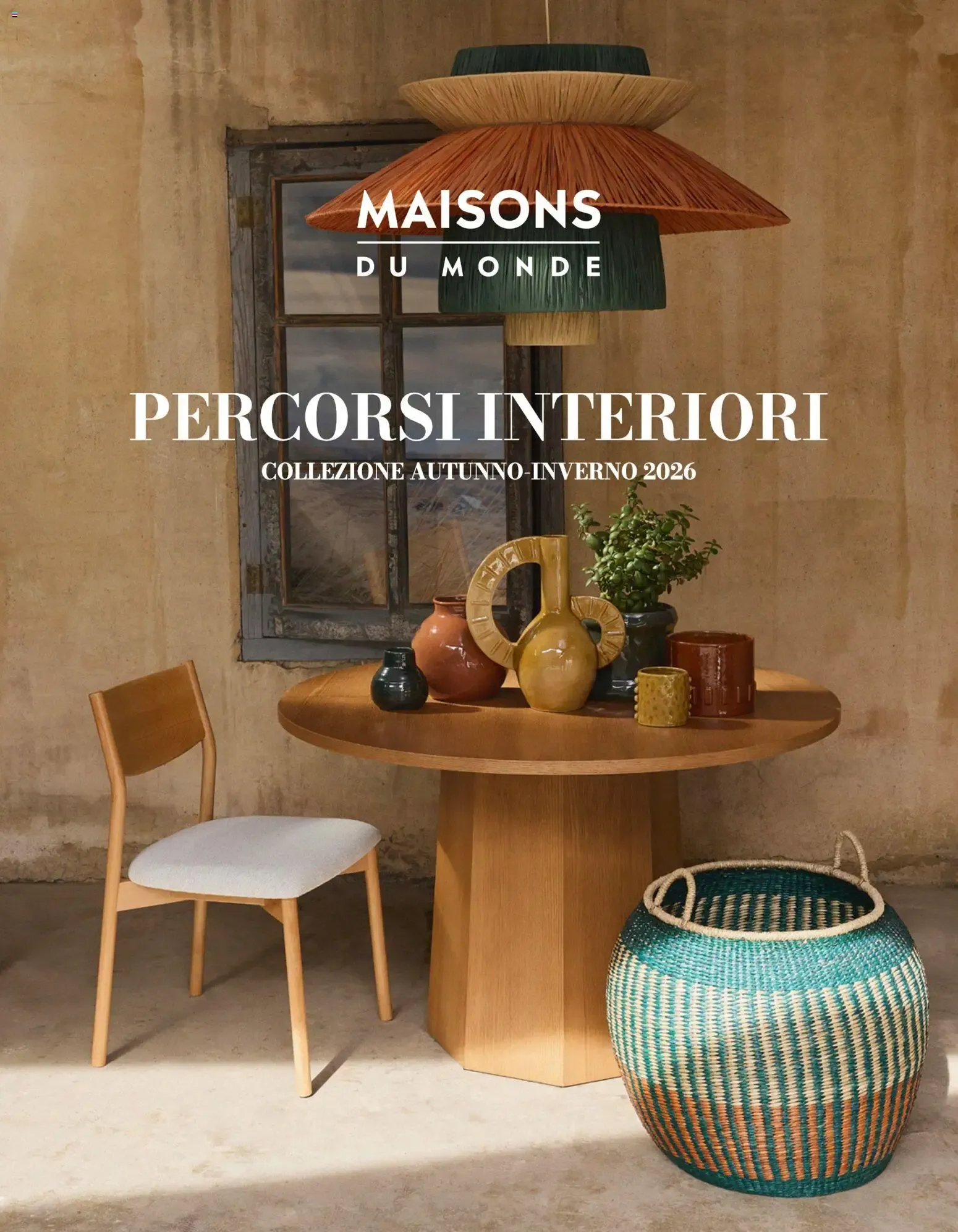 MAISONS DU MONDE PERCORSI INTERIORI COLLEZIONE AUTUNNO-INVERNO 2026 da 23 settembre a 20 marzo di 2027 - Pagina del volantino 1