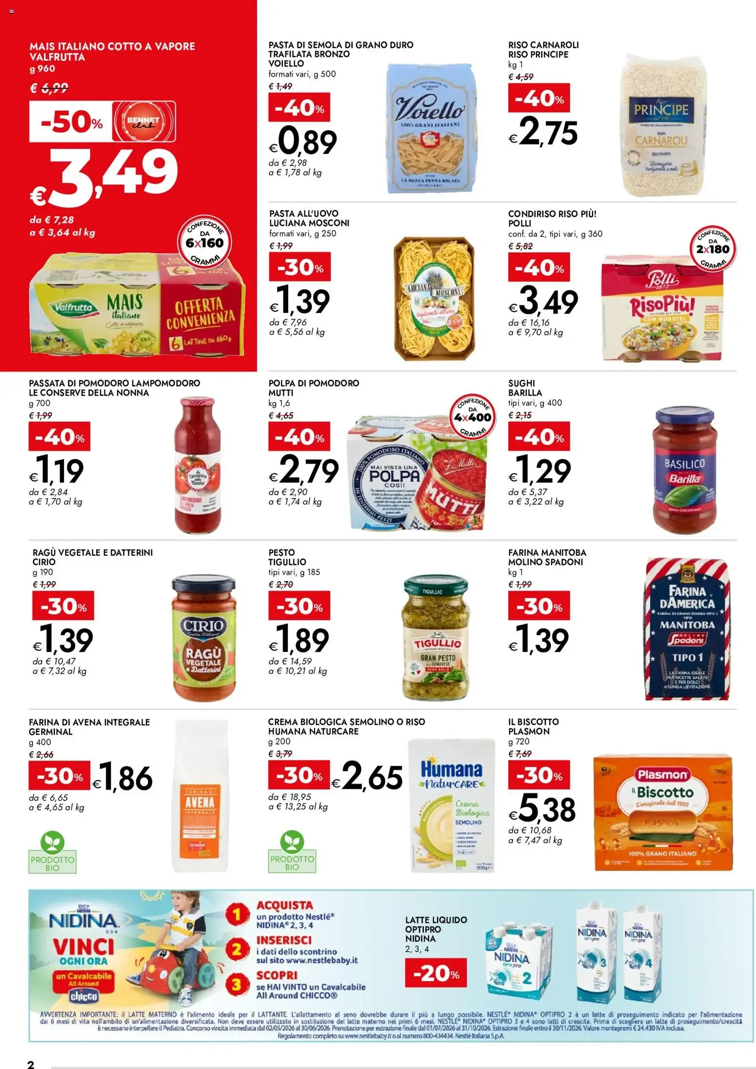 Nuovo bennet volantino dal 18/06/2026 > offerte anteprima 🛍️ da 18 giugno a 1 luglio di 2026 - Pagina del volantino 2