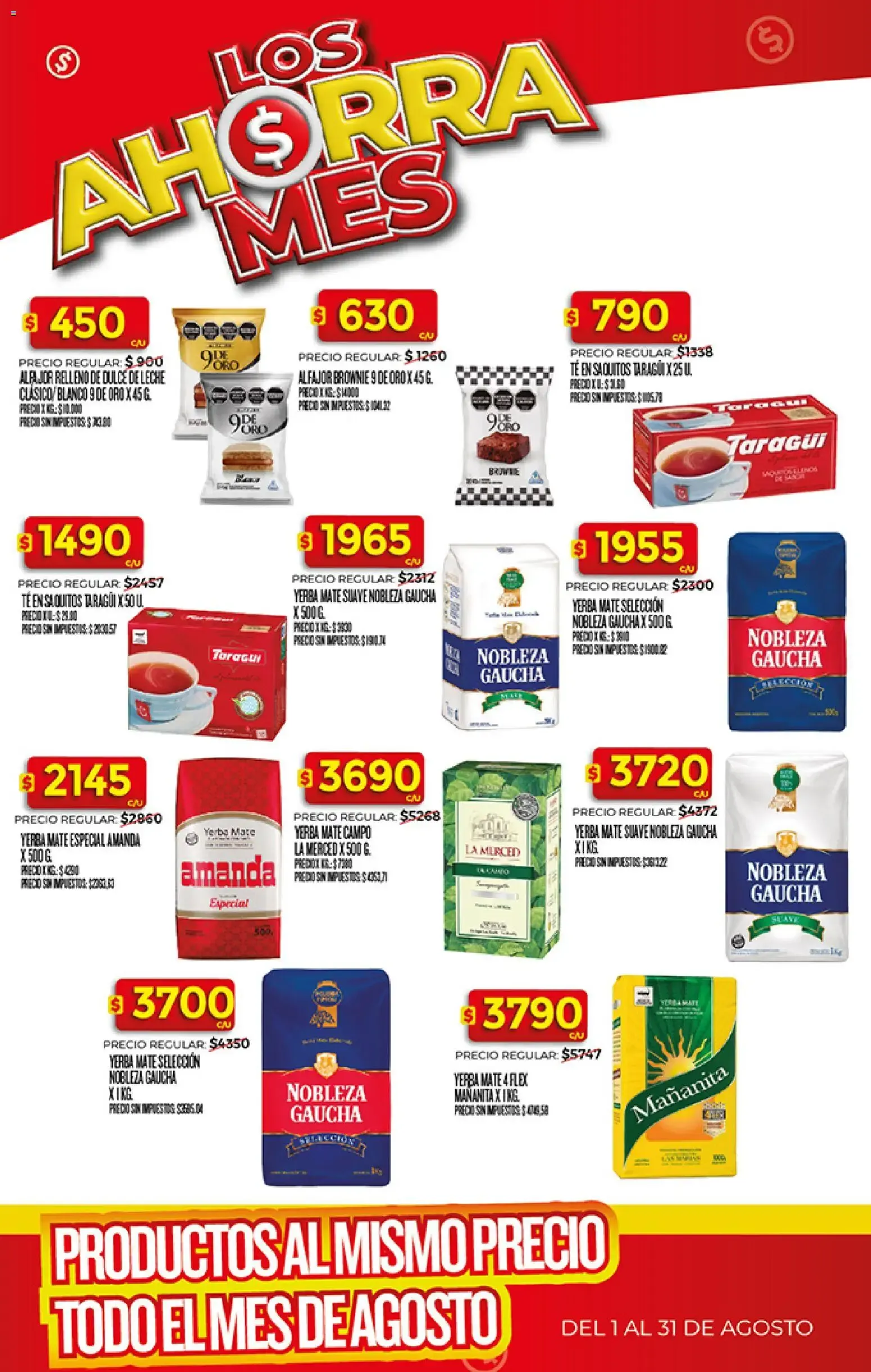 Ofertas de Los Ahorra Mes: Productos al mismo precio todo el mes de Agosto 3 de agosto al 31 de agosto 2026 - Página 7 del catálogo