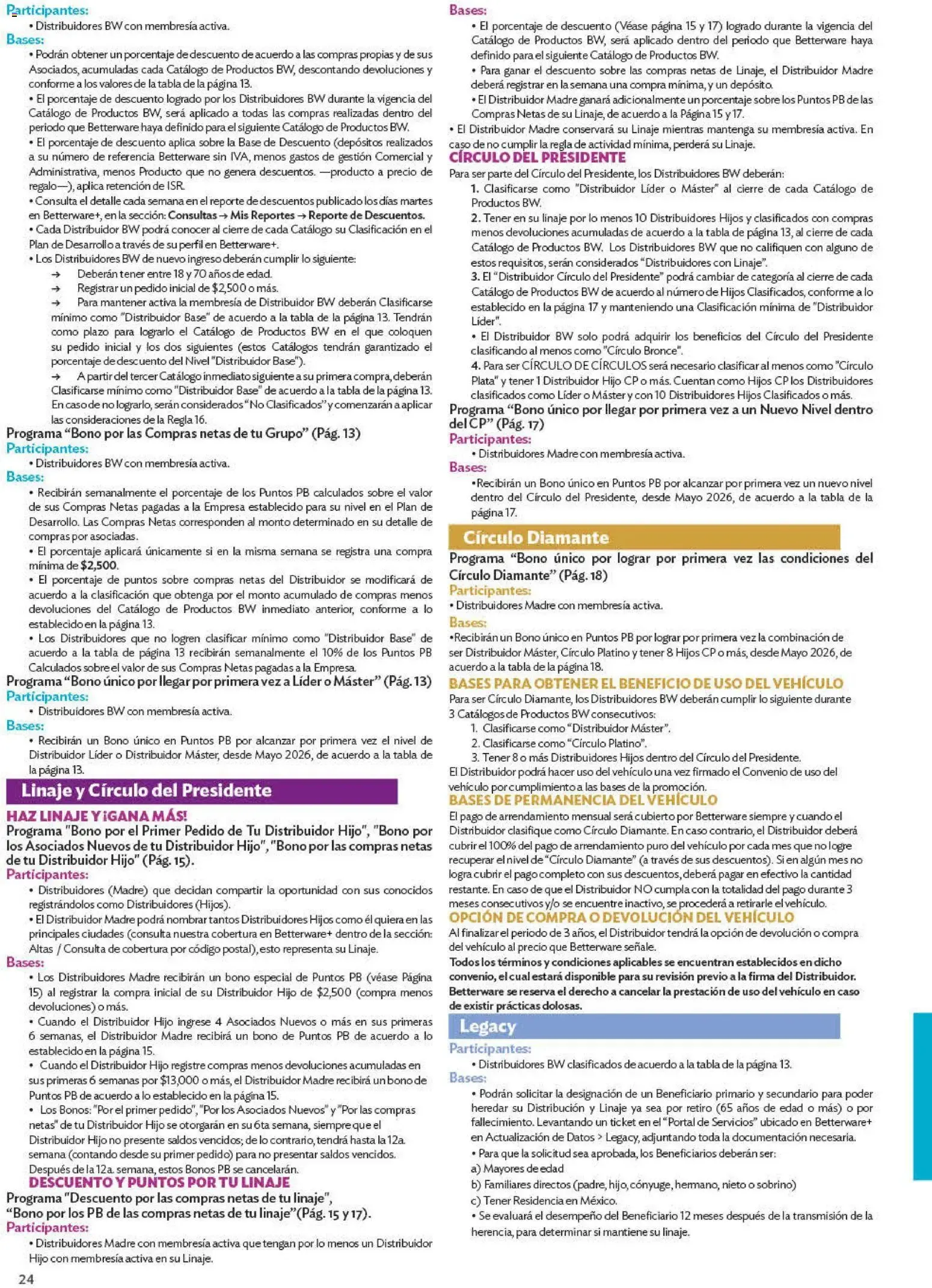 Catálogo de Programas de Oportunidades para ASOCIADOS Y DISTRIBUIDORES 29 de junio al 1 de enero 2027 - Pagina 24