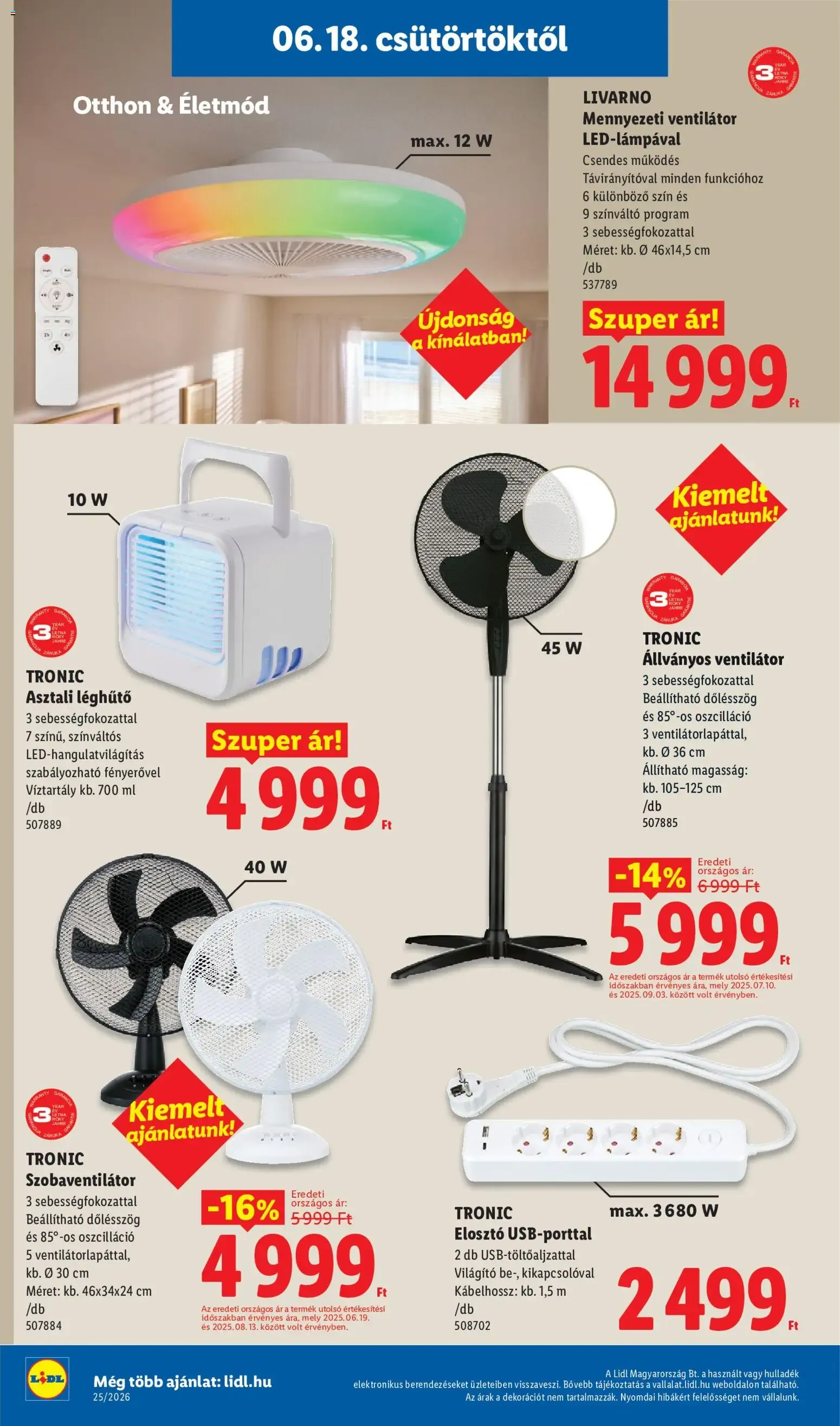 Katalógus Lidl Nonfood kínálatunk - 2026.06.18. -tól/töl > akció, lapozható szórólap 🛍️ június 18.-tól június 24.-ig 2026. - Oldal 6