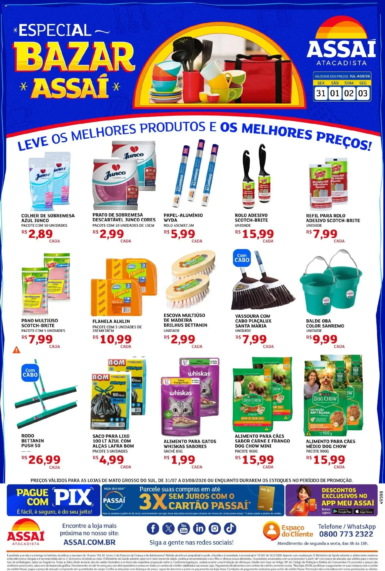 Encarte de Especial Bazar Assaí 31 de julho até 3 de agosto 2026 - Pagina 1