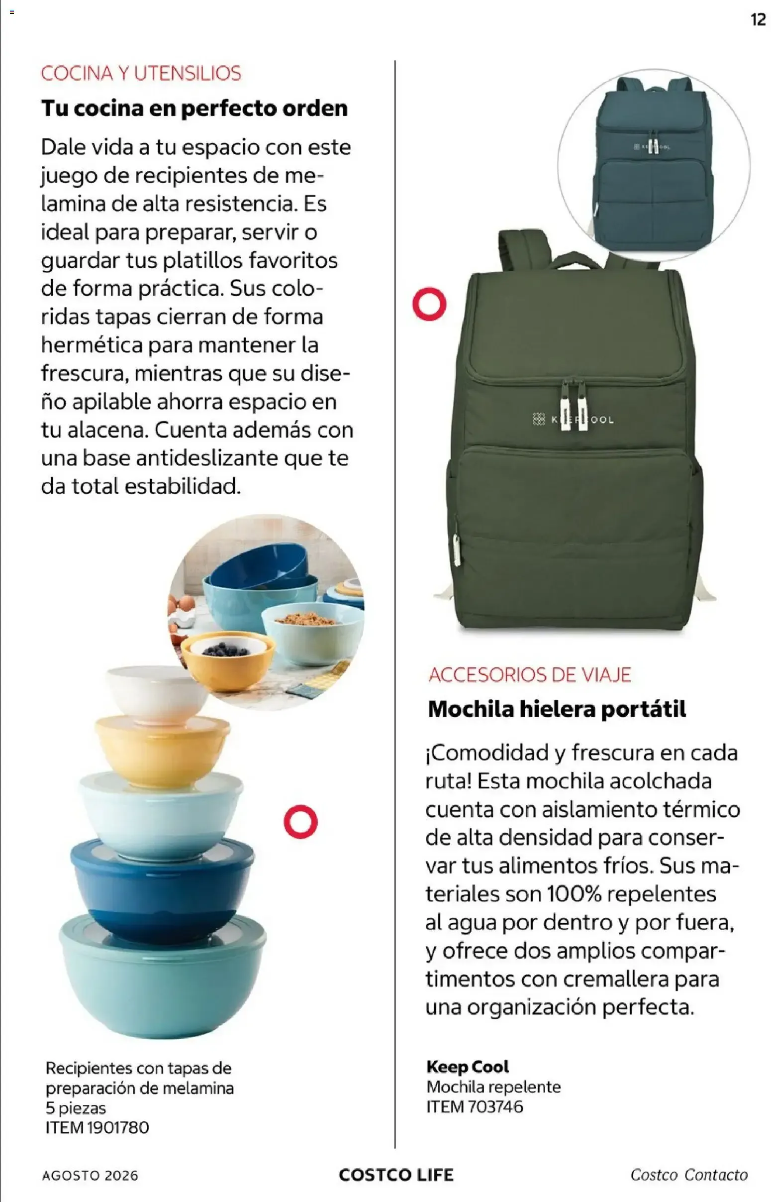 Catálogo de COSTCO Contacto 1 de agosto al 31 de agosto 2026 - Pagina 12