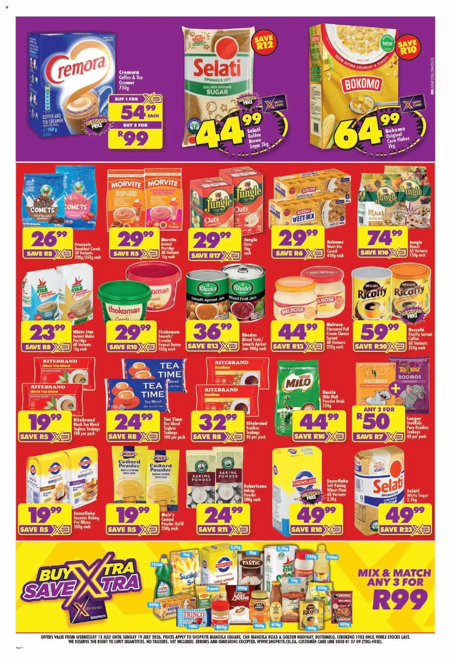 Shoprite Mandela Square - Low-Duuuma Deals! from 15 July to 19 July 2026 - Catalogue Page 4