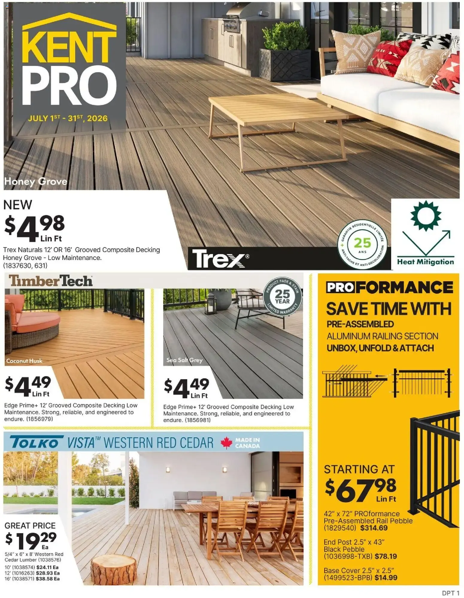 Kent - KentPro Monthly - NS from Jul 1, 2026 > weekly specials & deals from July 1 to July 31 2026 - flyer page 1