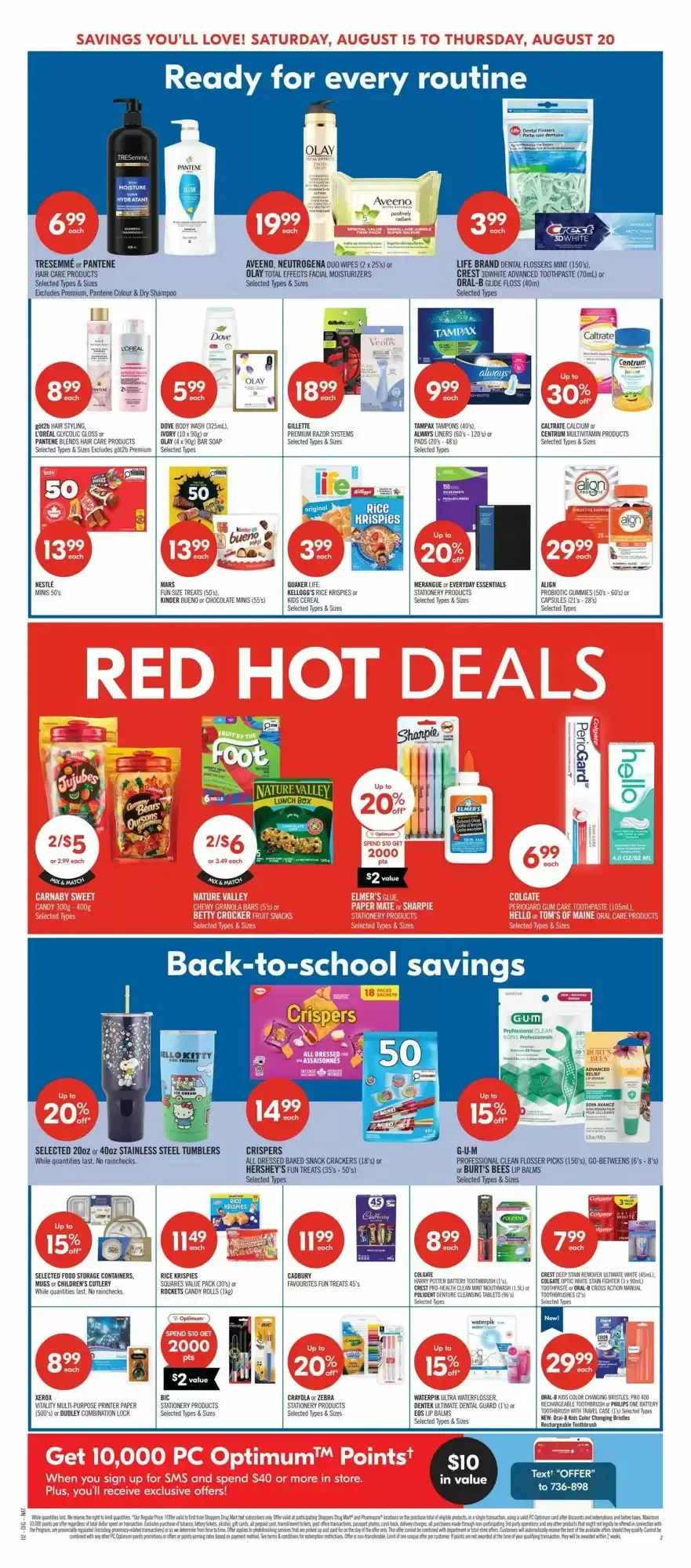 Shoppers Drug Mart flyer week 33 from August 15 to August 20 2026 - flyer page 8