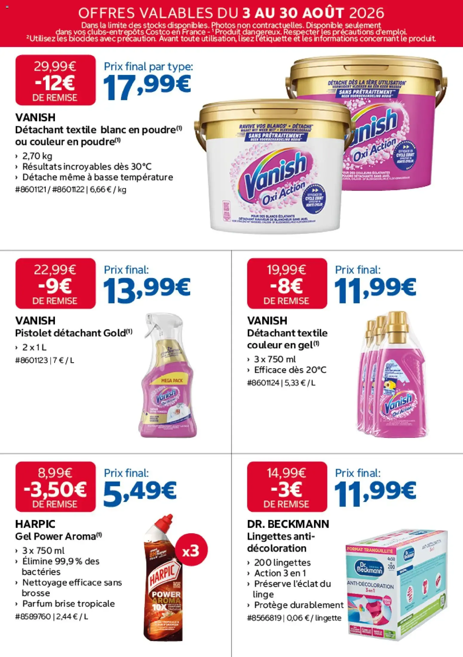 Costco catalogue à partir du 03/08/2026 - promo en ligne du 3 août au 30 août 2026 - Catalogue page 10