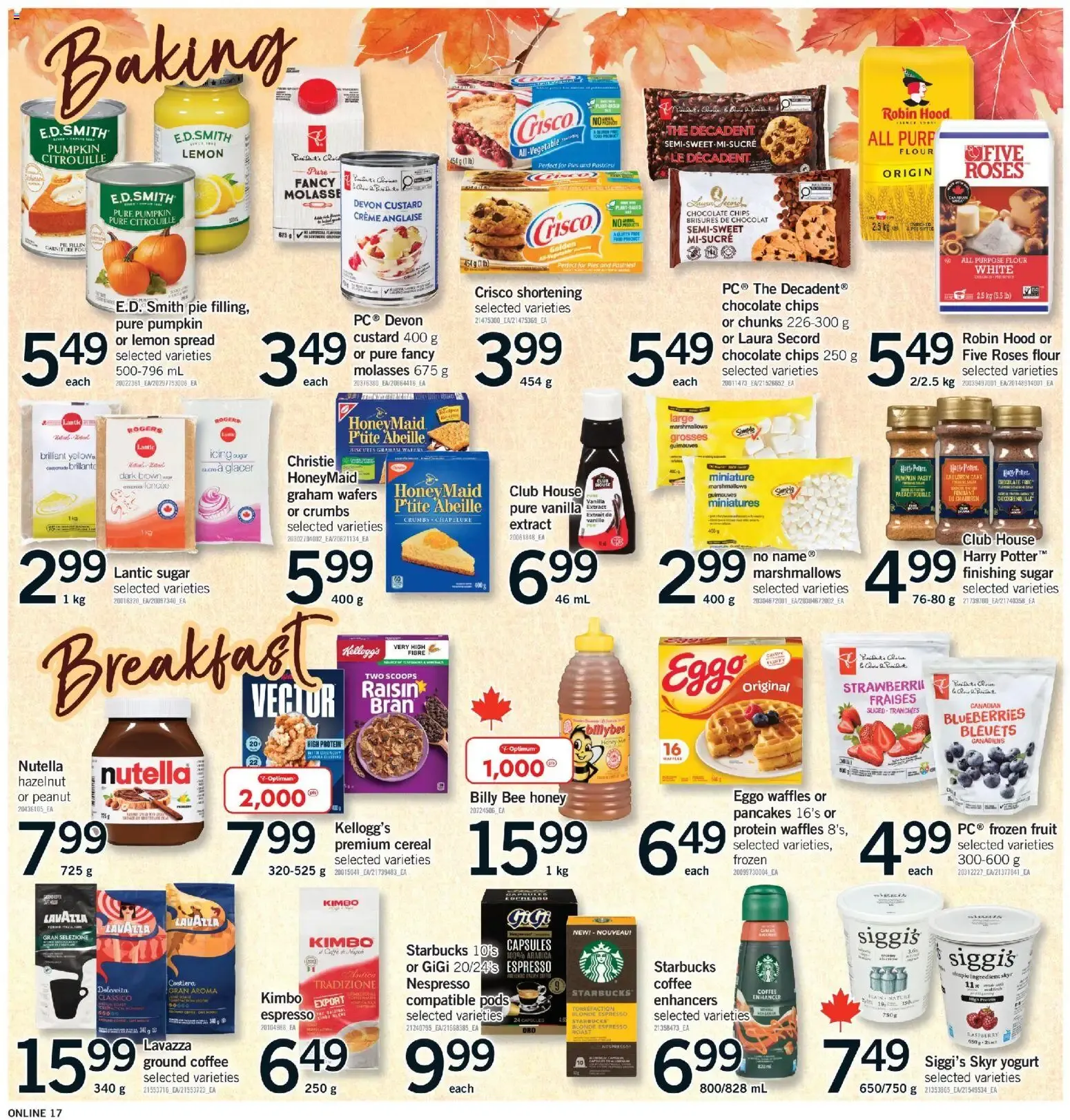 Fortinos weekly flyer / circulaire from Oct 8, 2026 > weekly specials & deals from October 9 to October 11 2026 - flyer page 17