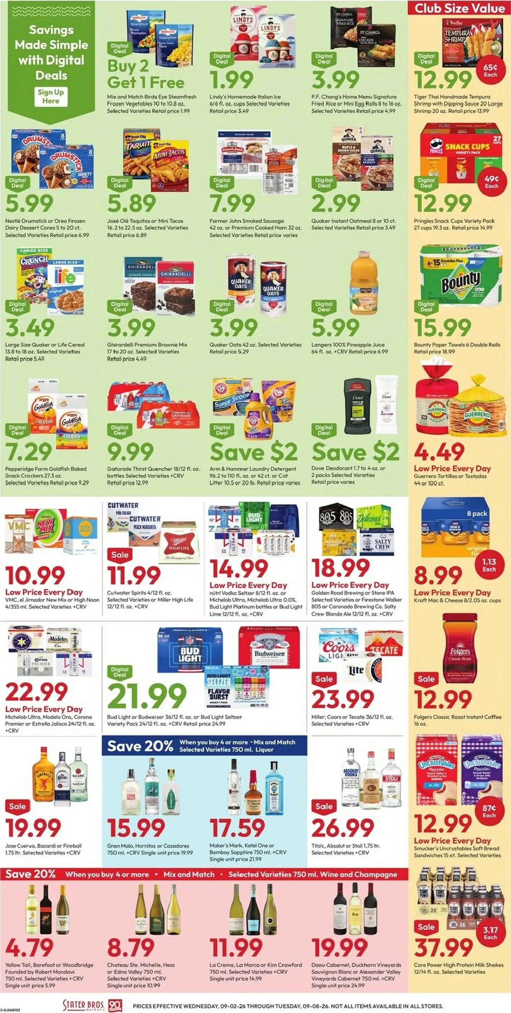 Weekly promotion Stater Bros. Happy Labor Day spanning from September 2 to September 8 2026 - Page 3 for Catalogue 365