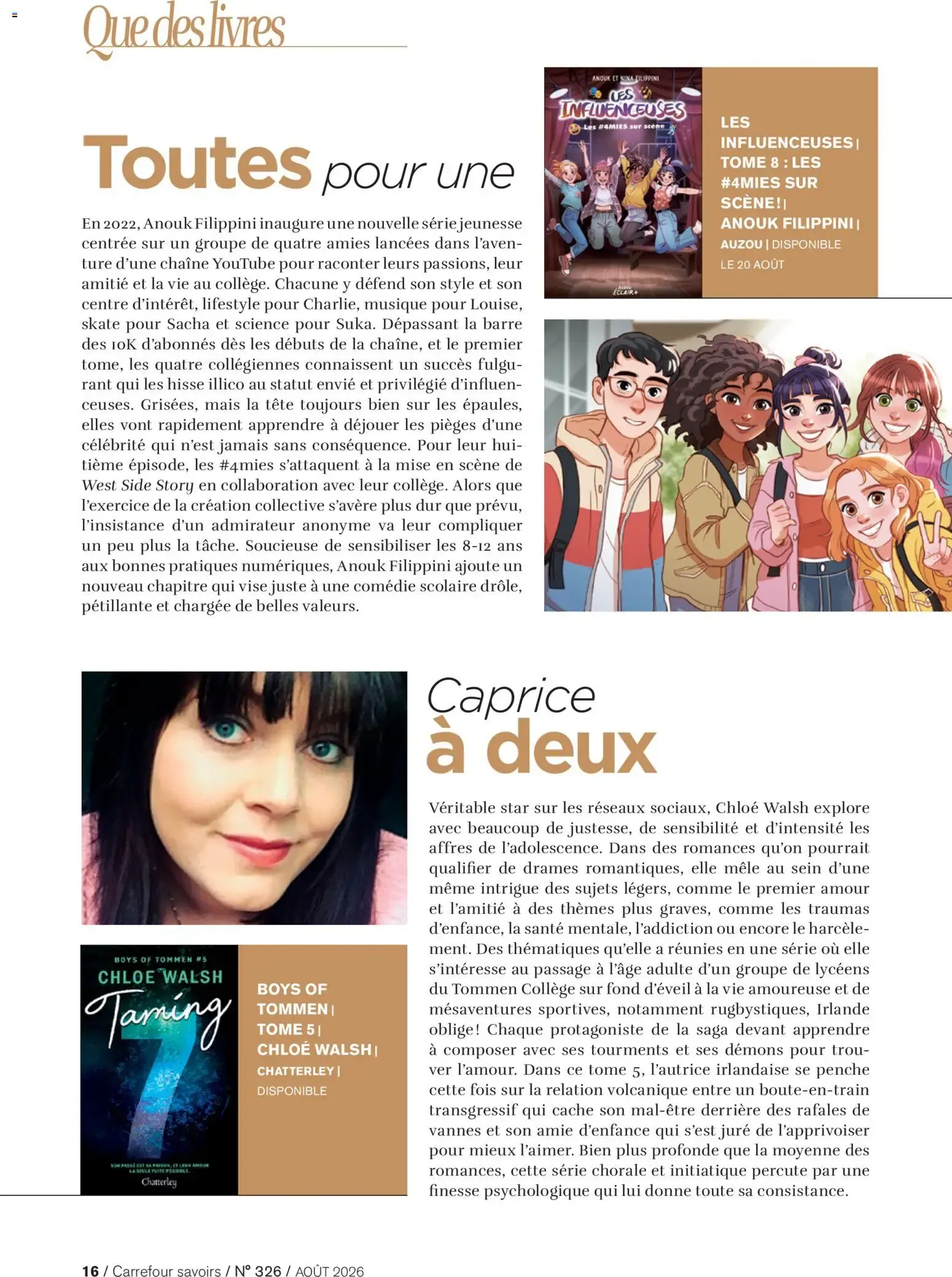 Carrefour SAVOIRS du 1 août au 31 août 2026 - Catalogue page 16