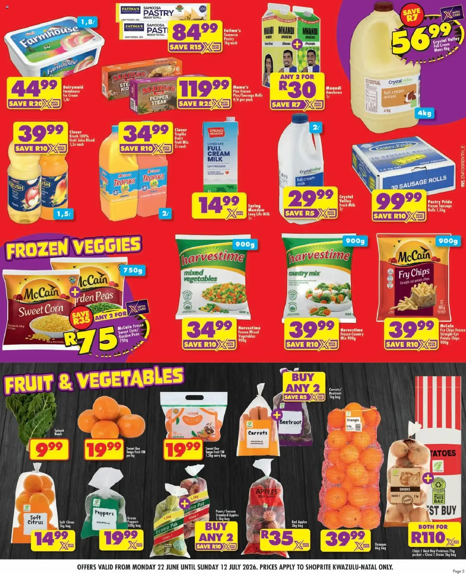 Shoprite Low-Duuuma Deals! from 22 June to 12 July 2026 - Catalogue Page 5