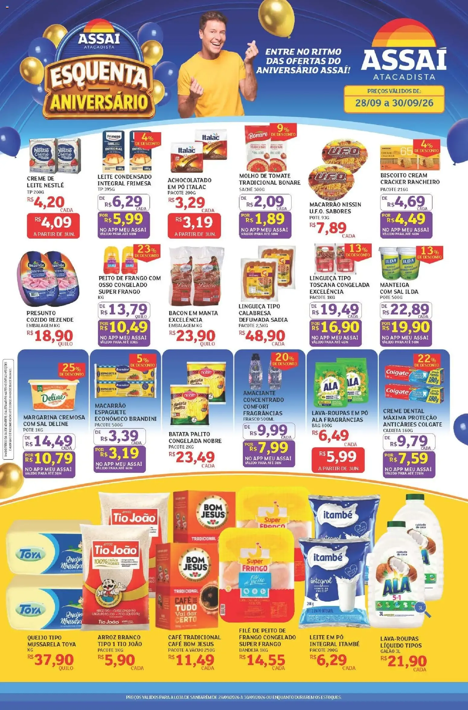 Encarte de Esquenta Aniversário - Assaí Atacadista 28 de setembro até 30 de setembro 2026 - Pagina 1