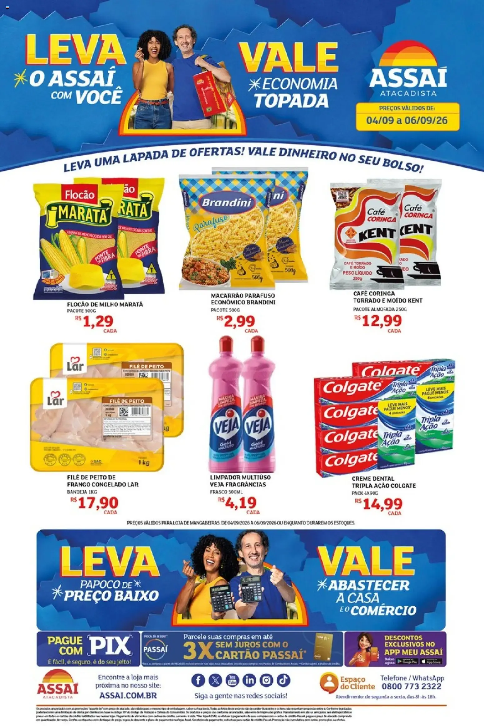Encarte de Assaí Atacadista - Leva uma Lapada de Ofertas! Vale Economia Topada 4 de setembro até 6 de setembro 2026 - Pagina 1
