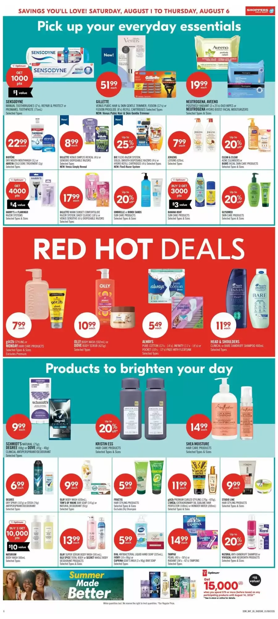 Shoppers Drug Mart flyer week 31 from August 1 to August 6 2026 - flyer page 10