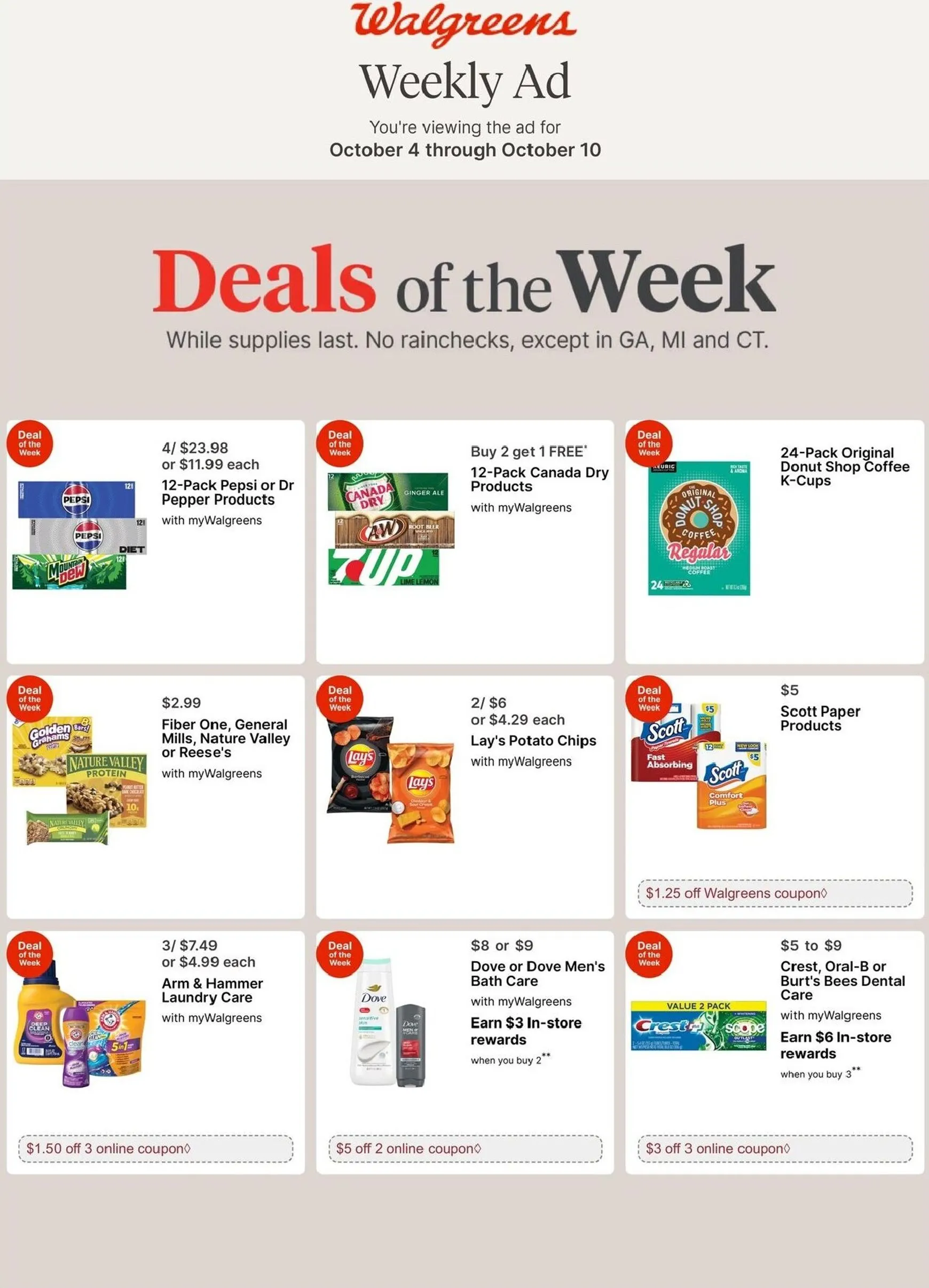 Weekly ad Walgreens Weekly Ad: Deals of the Week from October 4 to October 10 2026 - Page 1