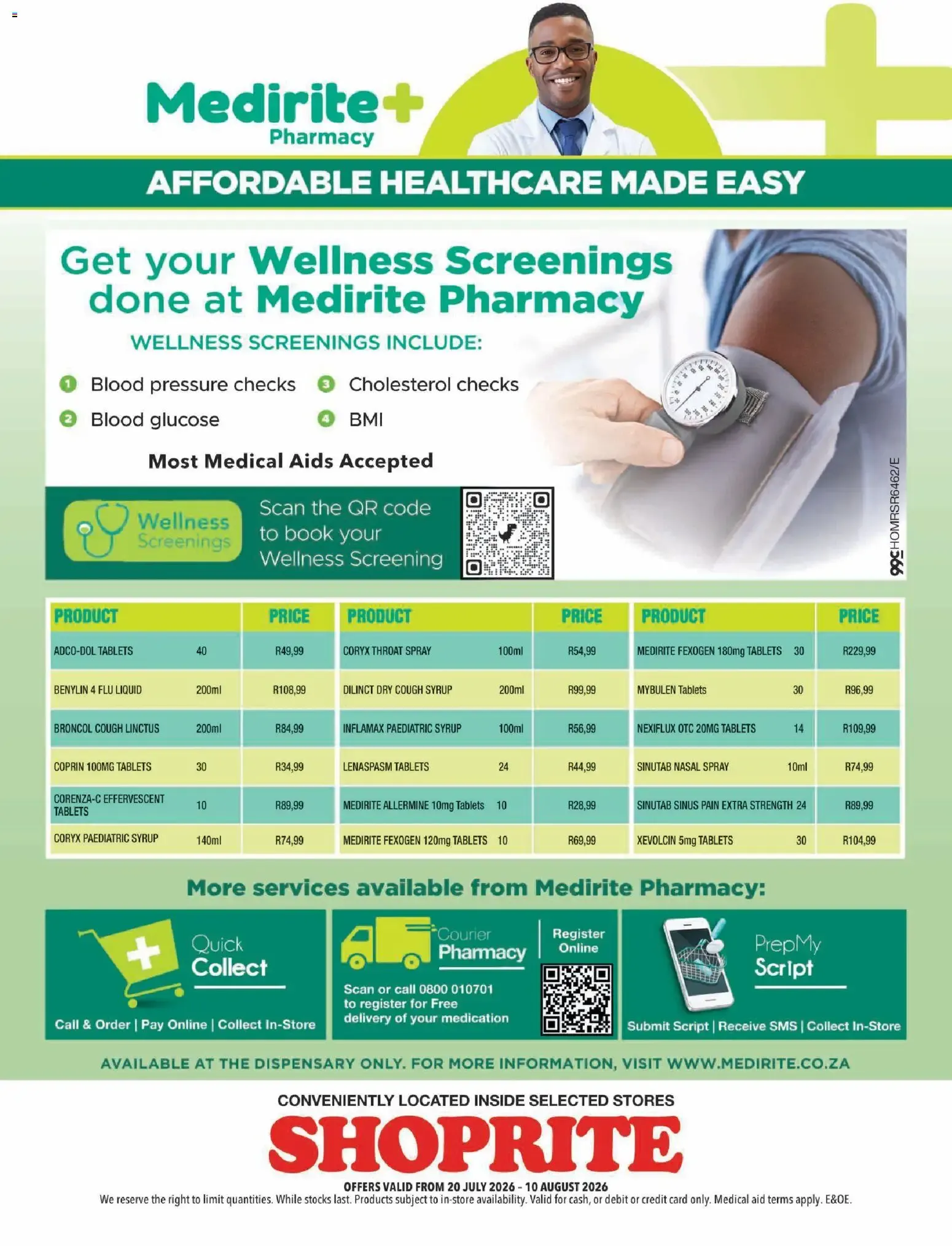 Shoprite - Medirite Winter Savings (20/07/2026 - 10/08/2026) → Online Catalogue from 20 July to 10 August 2026 - Catalogue Page 5