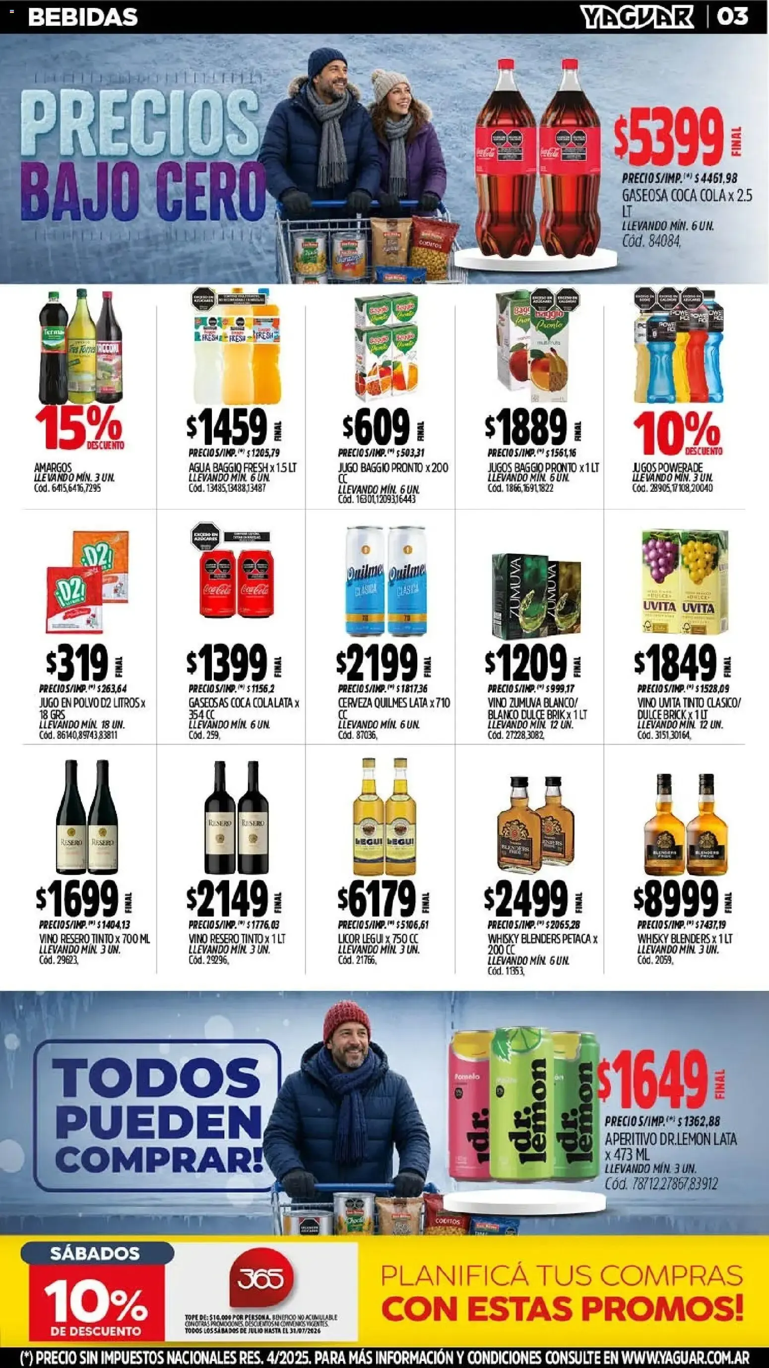 Ofertas de Mayorista Yaguar: Precios Bajo Cero - Oferta Semanal San Juan 20 de julio al 25 de julio 2026 - Página 3 del catálogo