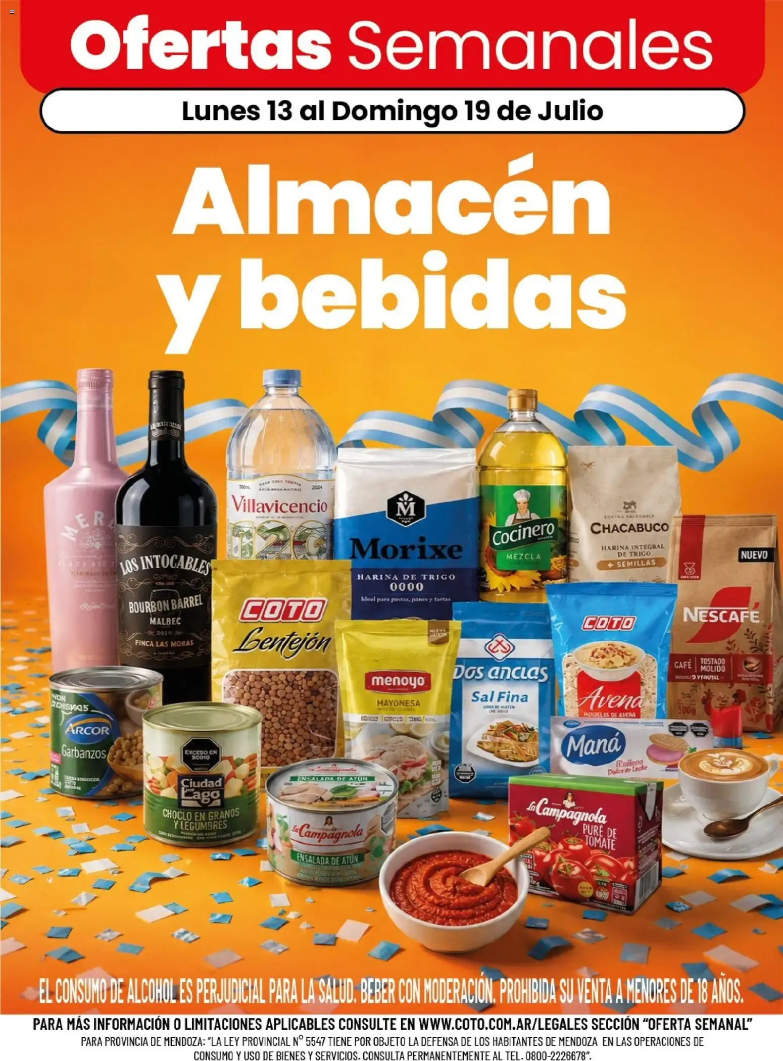 Ofertas de Coto - Almacén y bebidas || del 13/07/2026 - 19/07/2026 || Descuentos 13 de julio al 19 de julio 2026 - Página 1 del catálogo