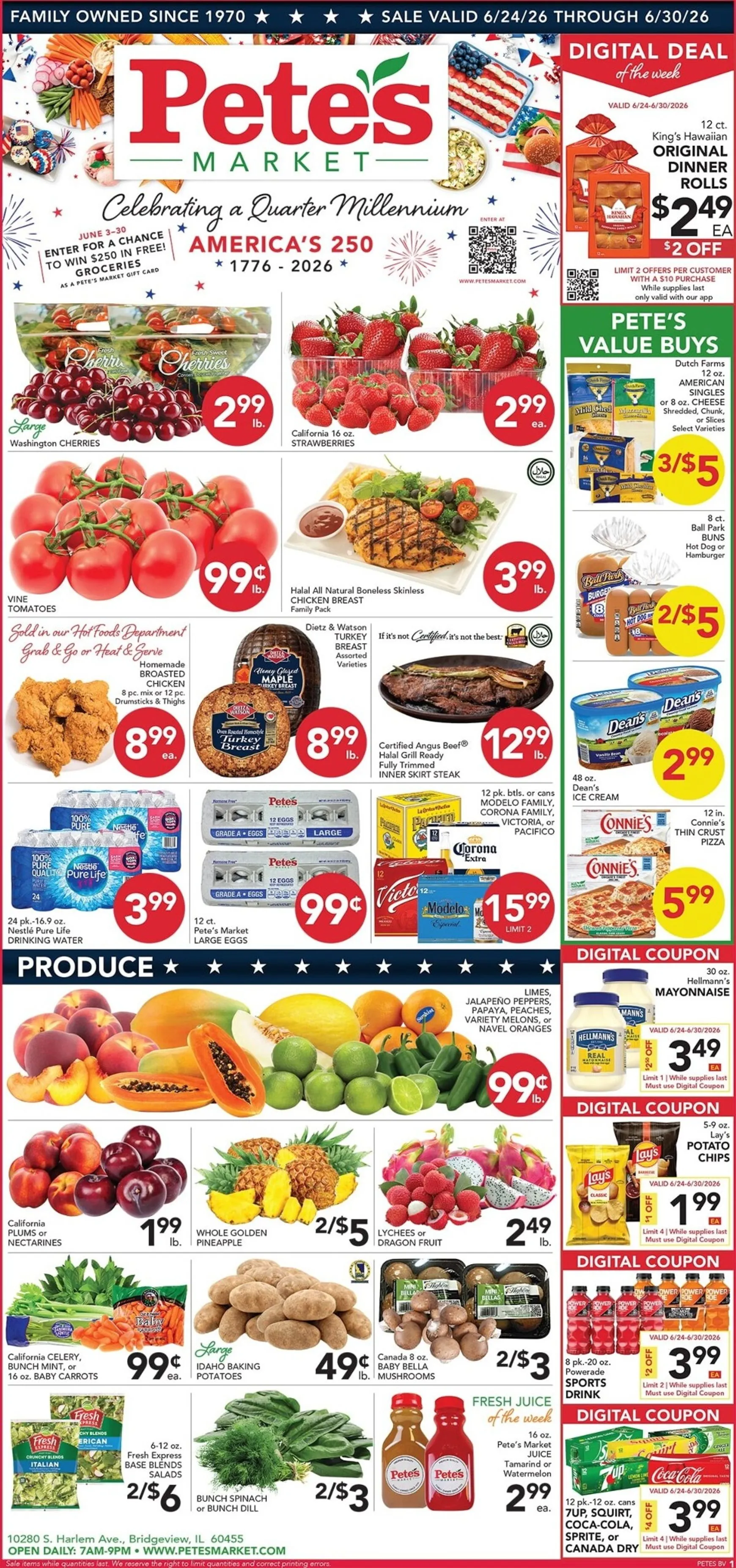 Weekly ad Current Pete's Fresh Market - Bridgeview leaflet valid from Wednesday 06/24/2026 to Tuesday 06/30/2026 from June 24 to June 30 2026 - Page 1