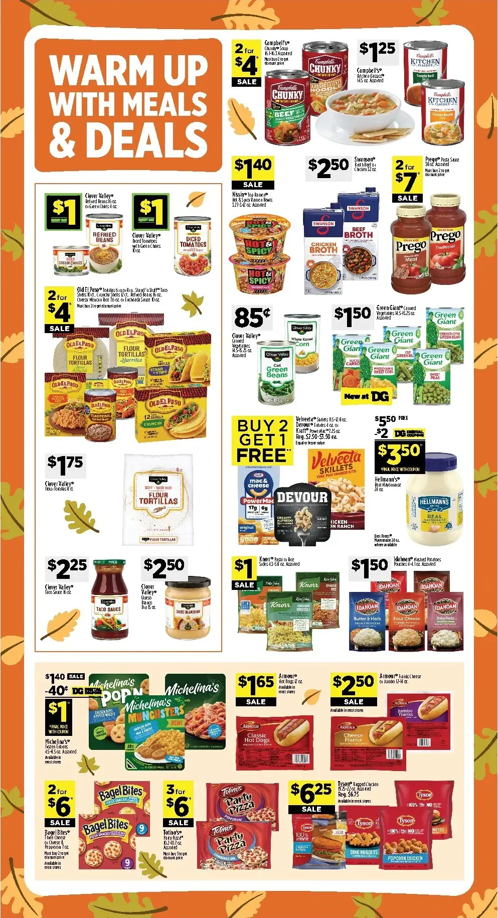 Weekly promotion Current Dollar General leaflet valid from Sunday 10/18/2026 to Saturday 10/24/2026 spanning from October 18 to October 24 2026 - Page 6 for Catalogue 365