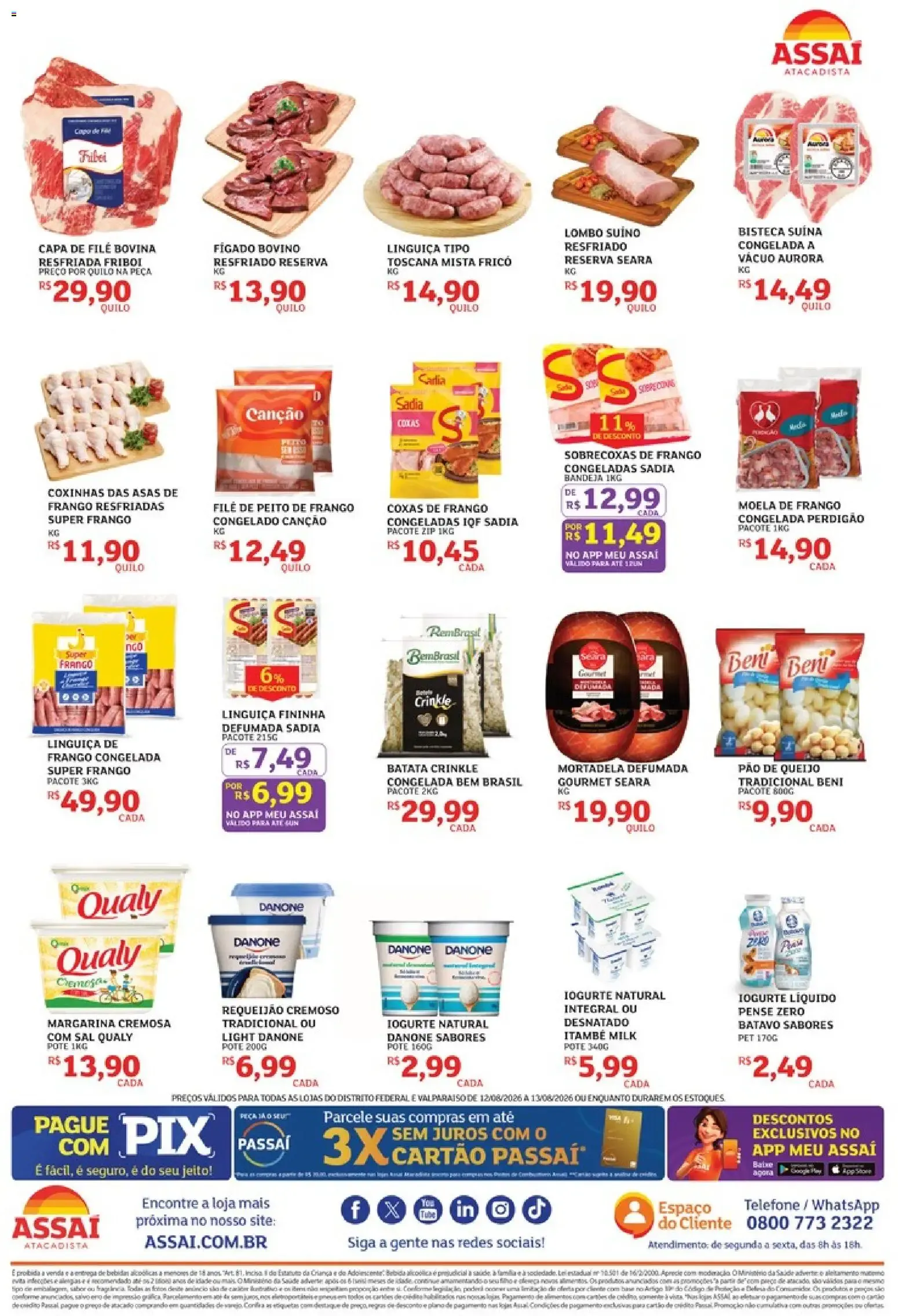 Encarte de Assaí Atacadista ofertas - DF de 12/08/2026 | Promoções Online 12 de agosto até 13 de agosto 2026 - Pagina 2