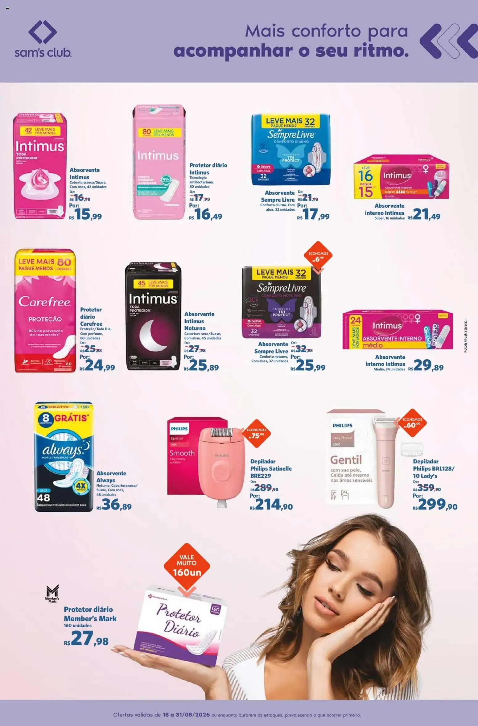 Encarte de Sam's Club ofertas Beleza de 18/08/2026 | Promoções Online 18 de agosto até 31 de agosto 2026 - Pagina 7