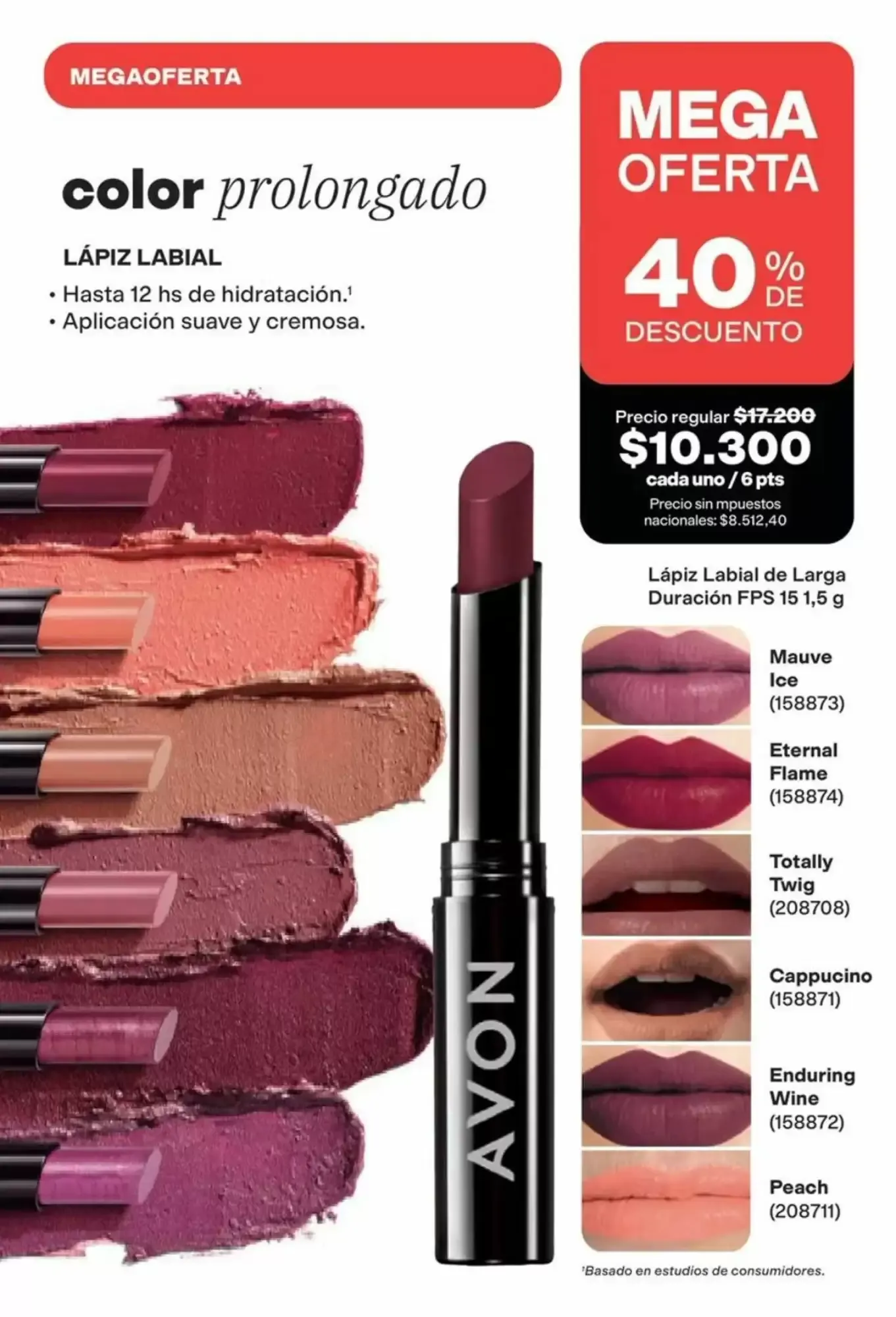 Ofertas de Tu primer sérum labial Avon con péptidos 12 de octubre al 27 de octubre 2026 - Página 37 del catálogo