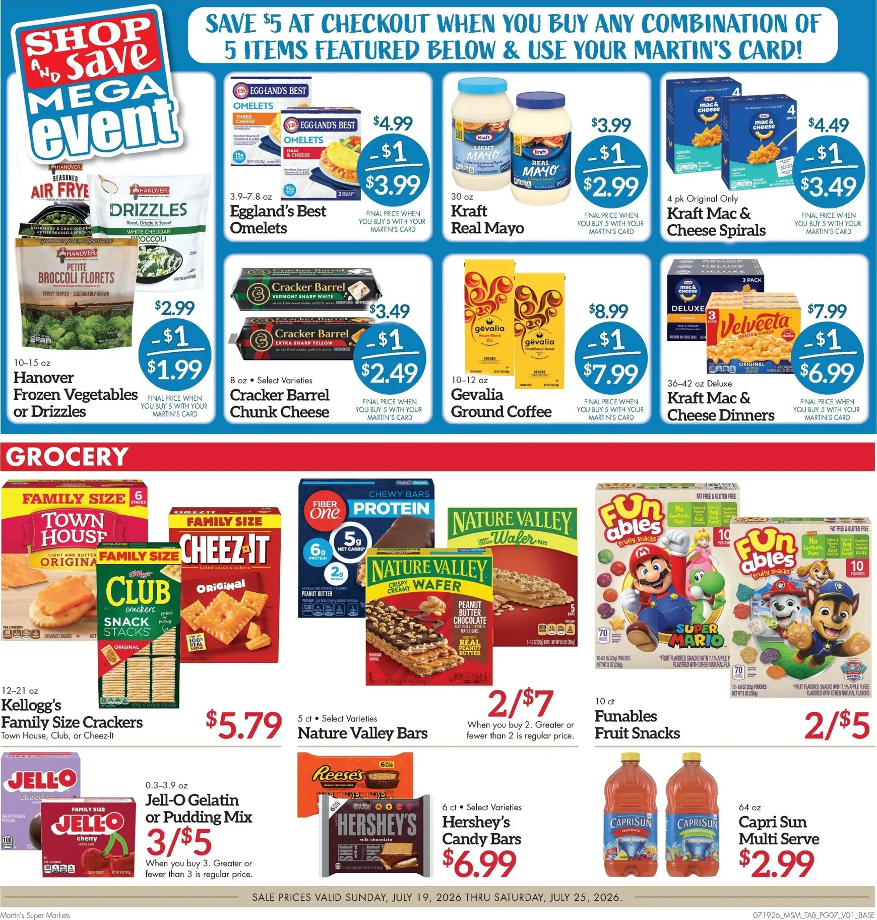 Weekly ad Current Martin's Super Markets - Next Ad leaflet valid from Sunday 07/19/2026 to Saturday 07/25/2026 from July 19 to July 25 2026 - Page 7