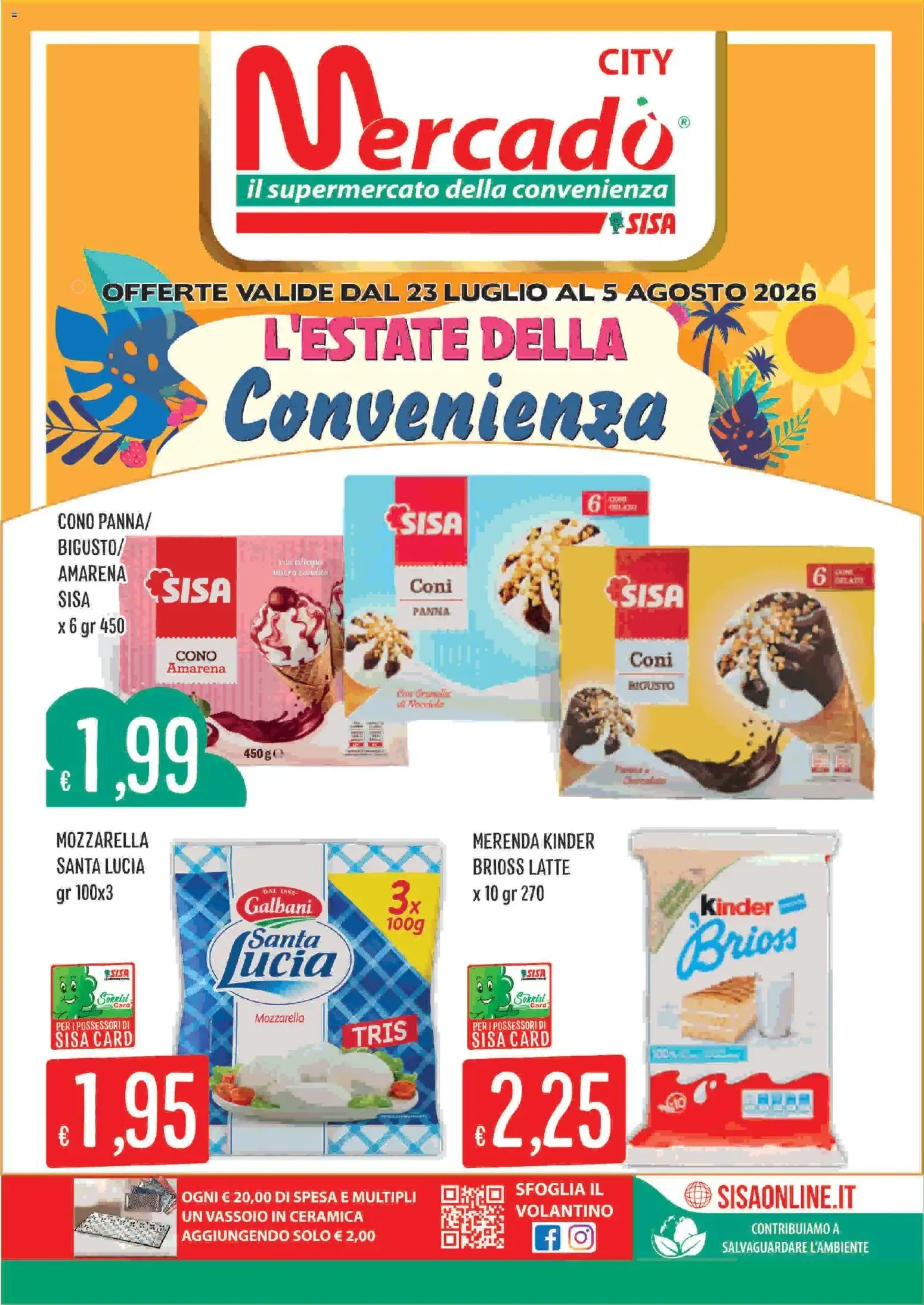 Nuovo SISA volantino Mercadò City dal 23/07/2026 > offerte anteprima 🛍️ da 23 luglio a 5 agosto di 2026 - Pagina del volantino 1