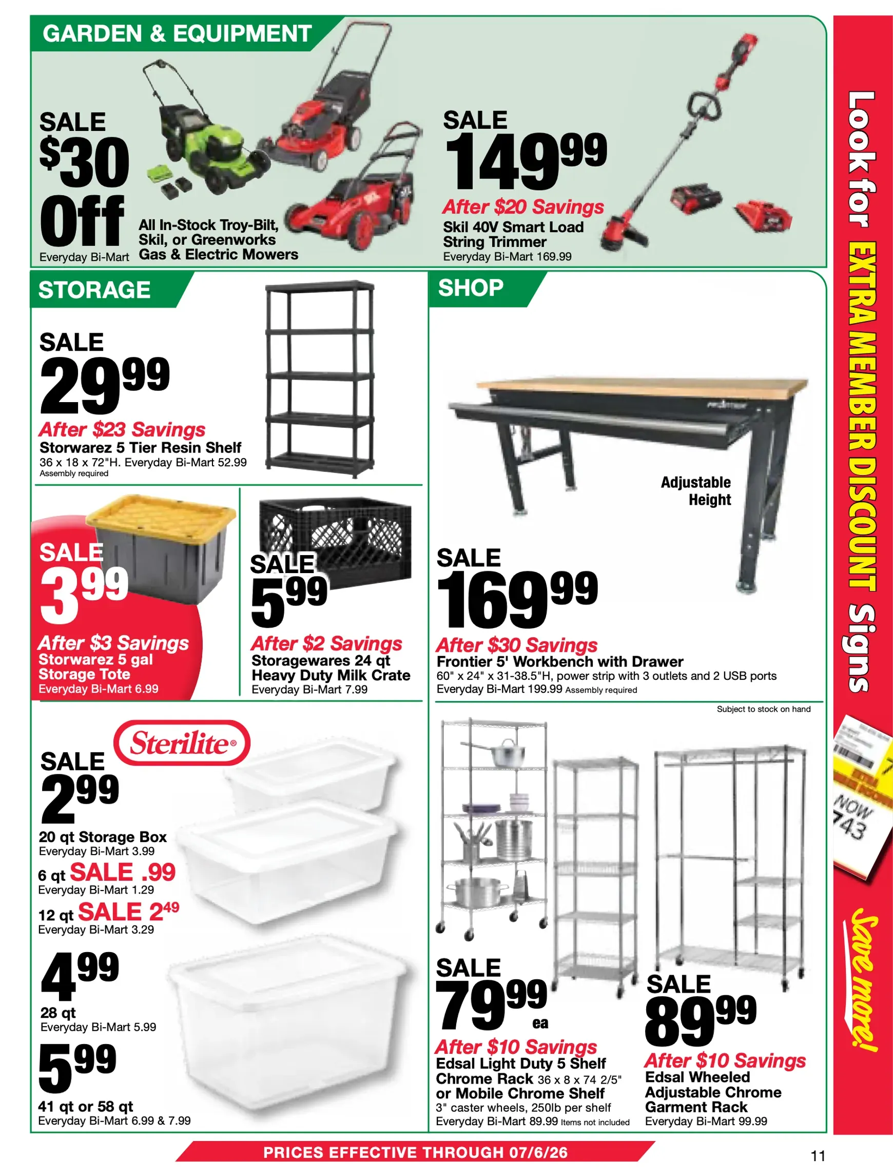 Weekly ad BI-MART Membership Savings Book! from June 23 to July 6 2026 - Page 11