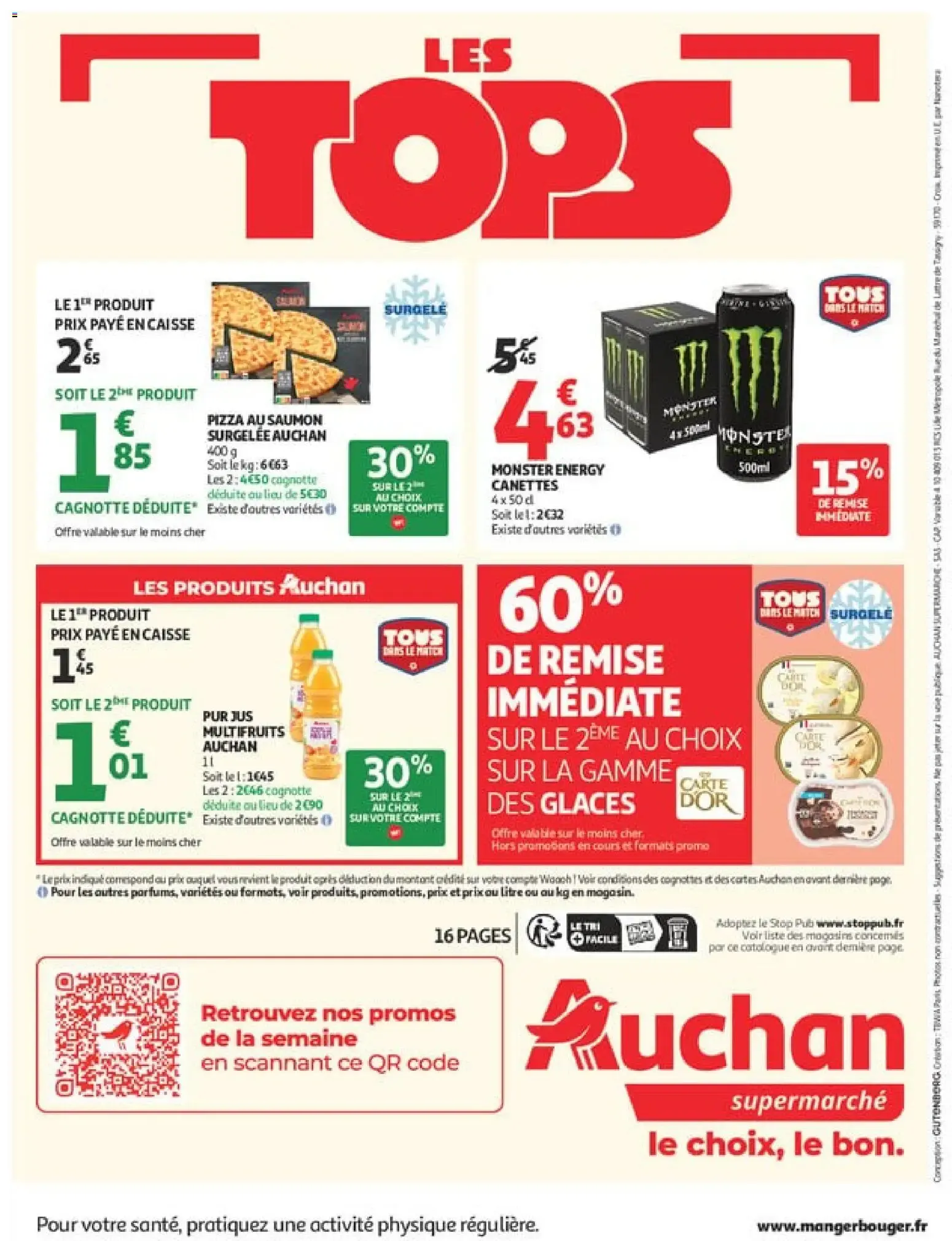 Auchan - Tops, Halles supers à partir du 07/07/2026 - promo en ligne du 7 juillet au 11 juillet 2026 - Catalogue page 16