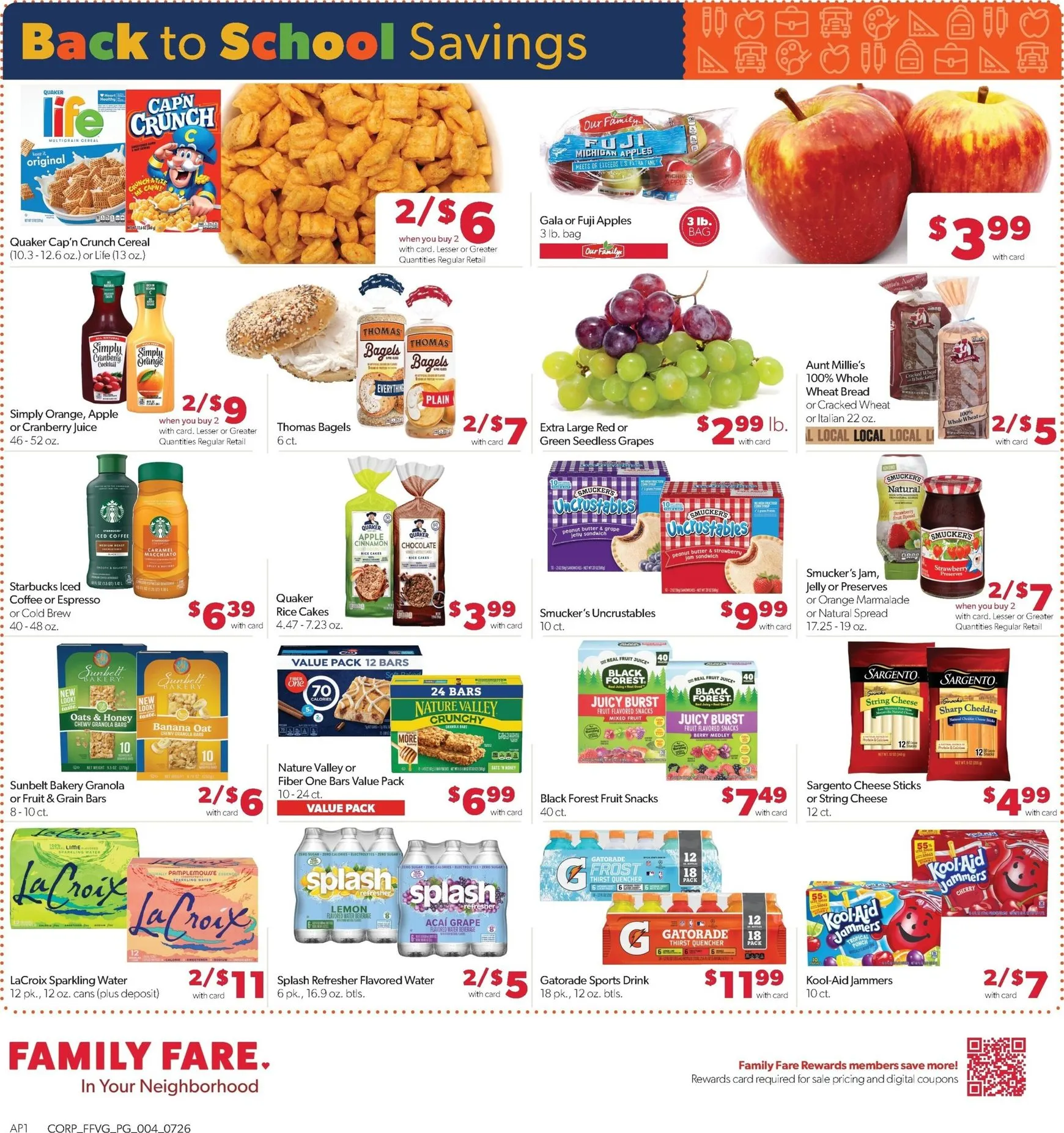 Weekly ad Current Family Fare leaflet valid from Sunday 07/26/2026 to Saturday 08/01/2026 from July 26 to August 1 2026 - Page 4