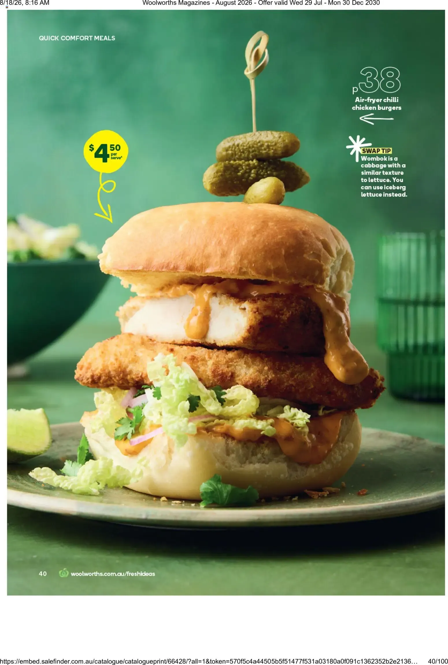 Woolworths Fresh Ideas - August 2026 - Catalogue valid from 29 July to 30 December 2030 - page 40