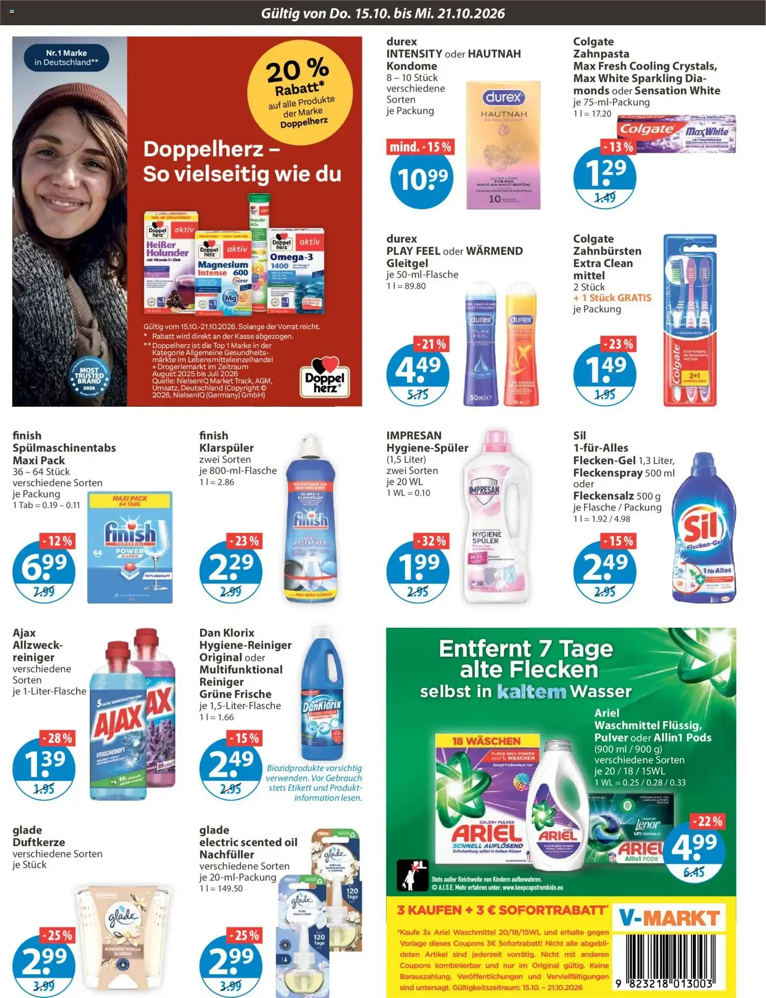 Angebote V-Markt Angebote (ab 15.10.2026) von 15. Oktober bis 21. Oktober 2026 - Prospekt seite 10
